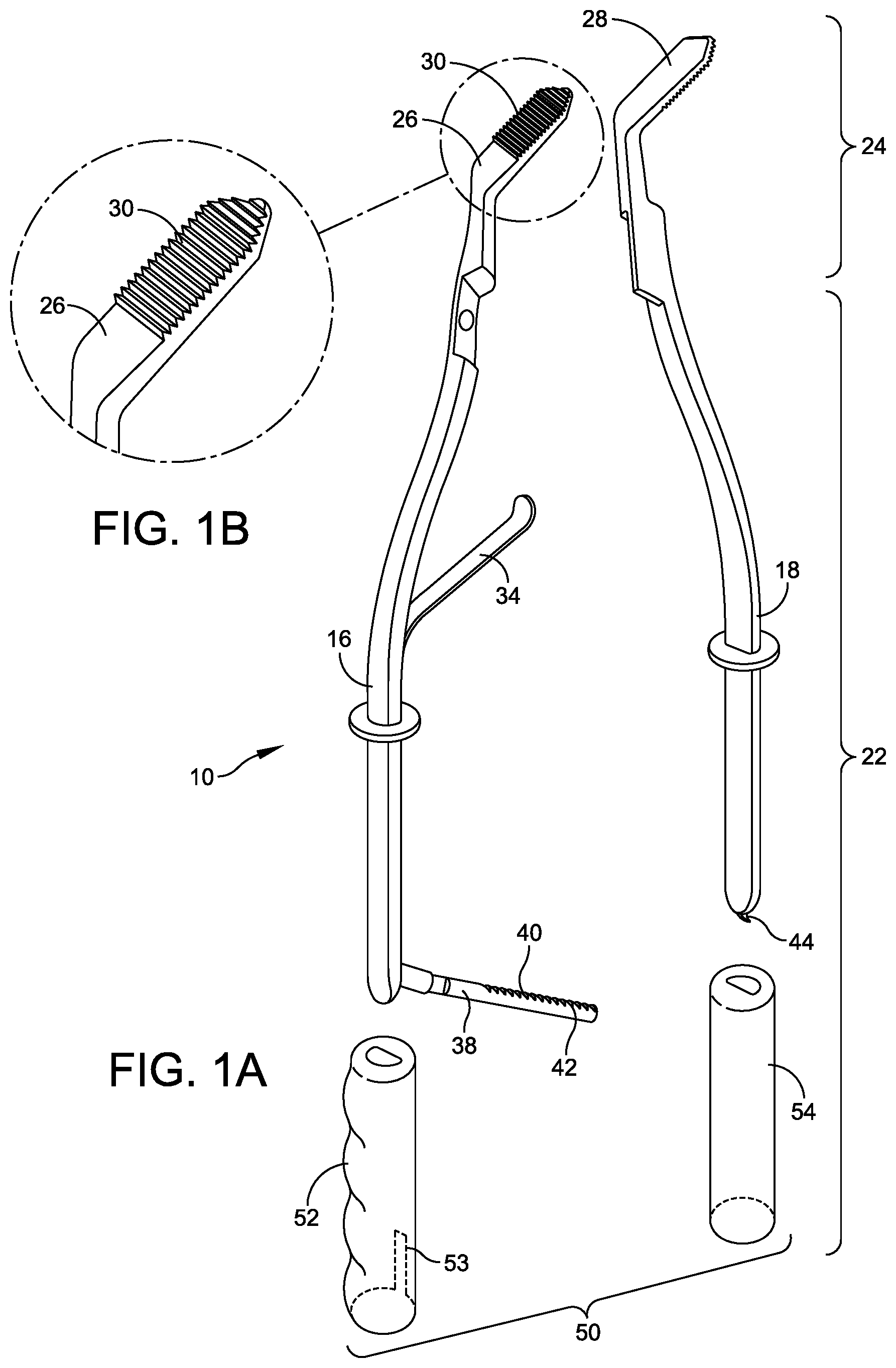 Patent US12551225 — Ergonomic forceps tool — Figure 1
