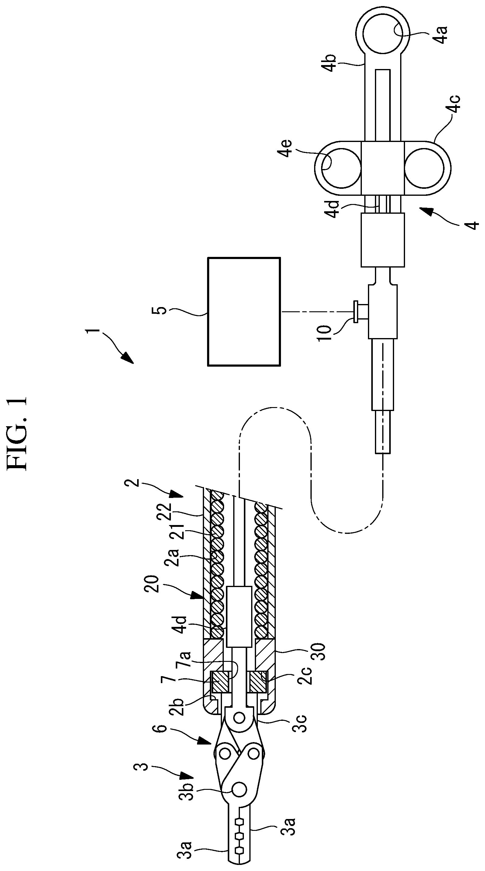 Patent US12551226 Figure 1 – Endoscopic surgical device