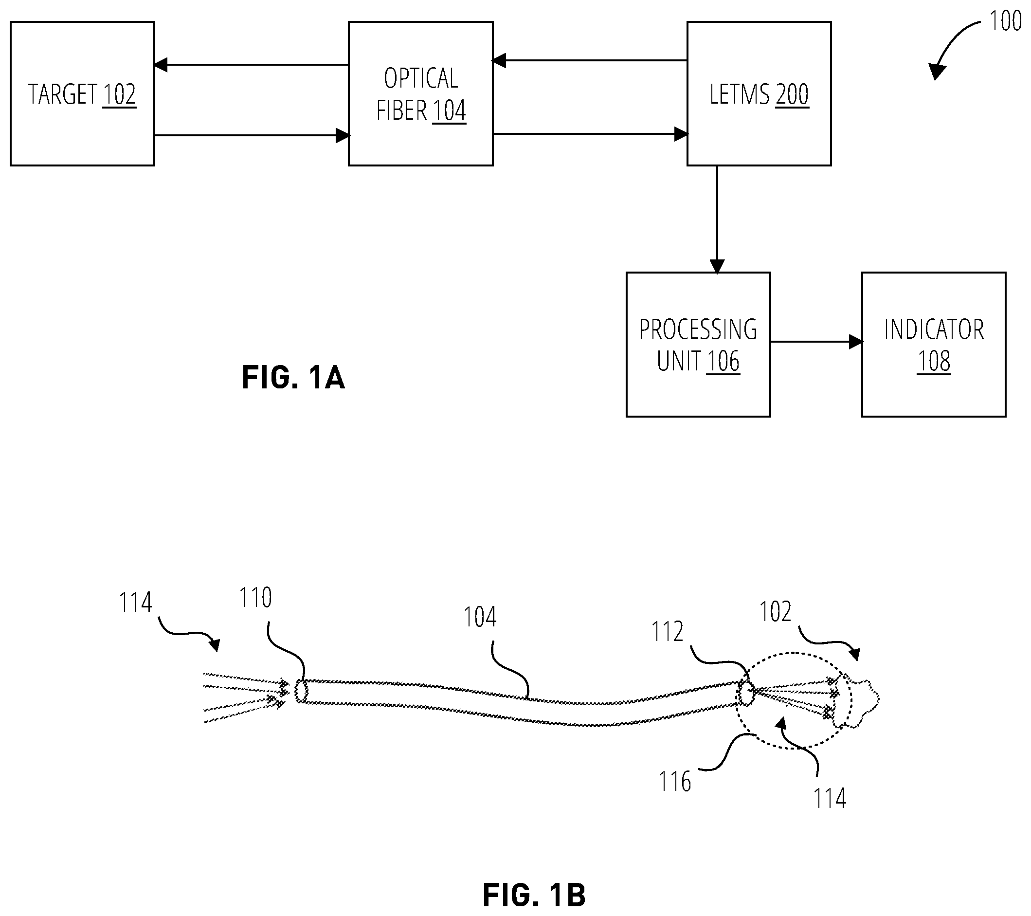 Patent US12551278 — Temperature measurement for optical fiber based laser treatments — Figure 1