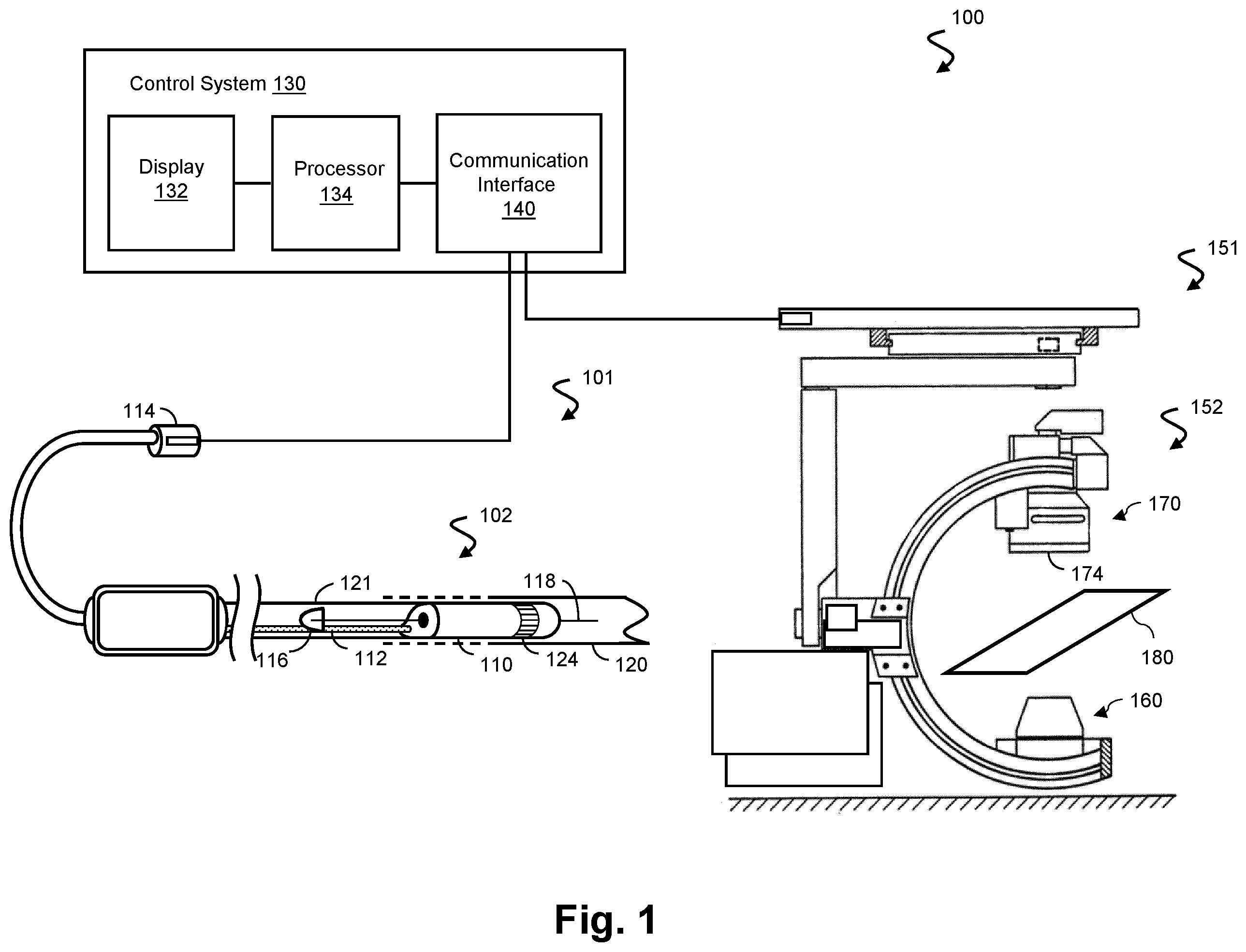 Patent US12551294 — Intraluminal treatment guidance prior extraluminal imaging, intraluminal data, and coregistration — Figure 1