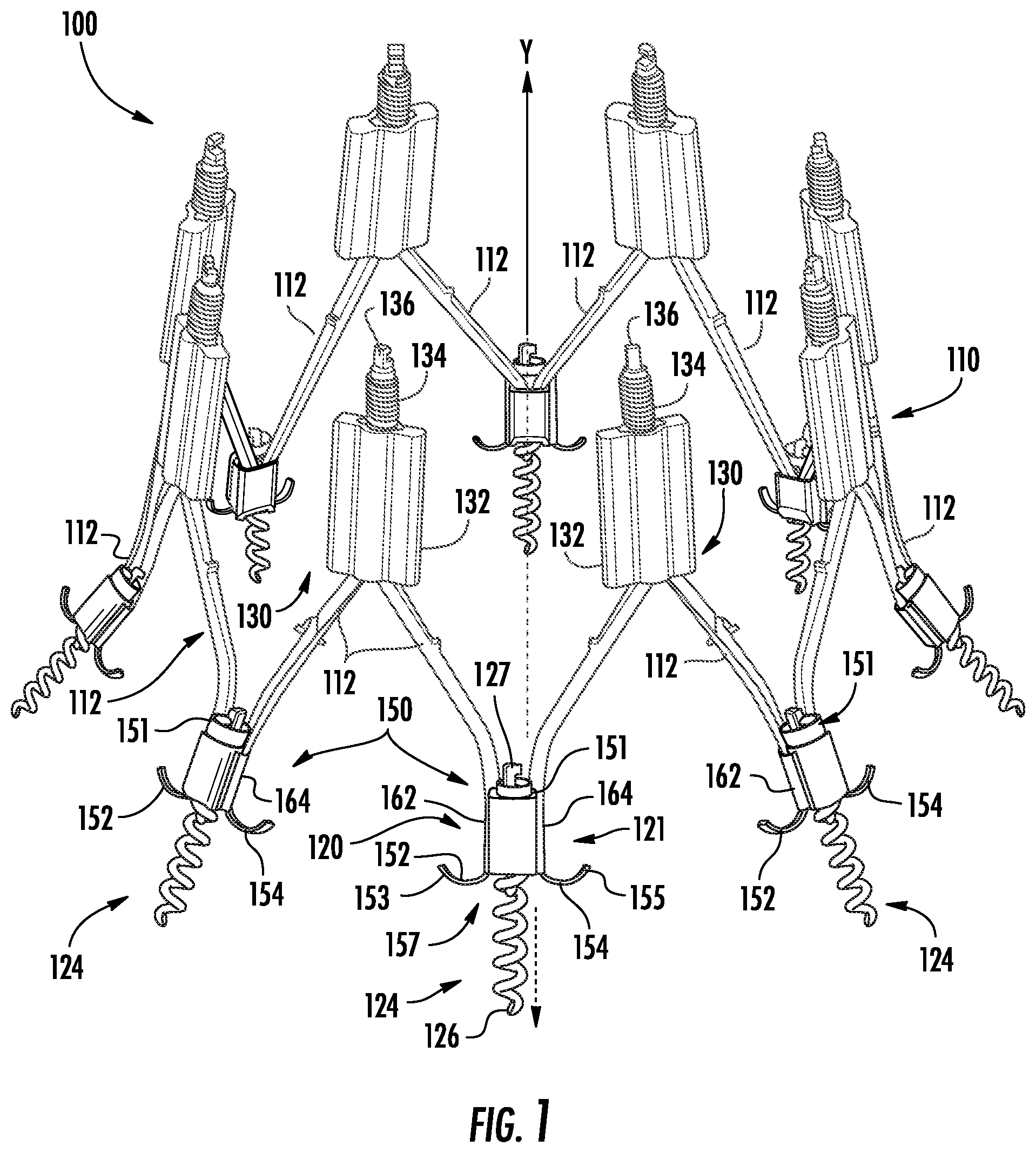 Patent US12551345 — Coil and barb anchors for heart valve repair devices — Figure 1