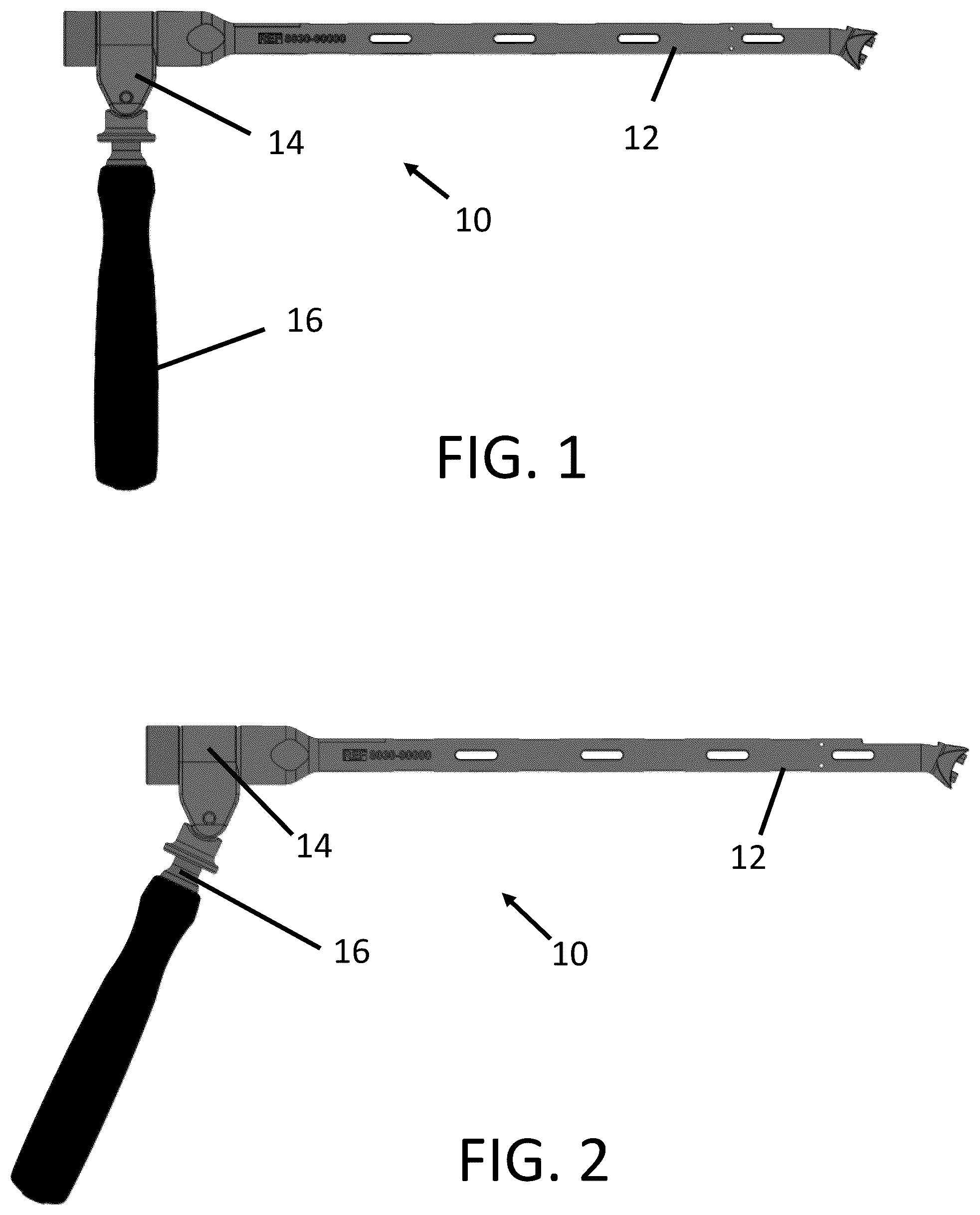 Patent US12551356 — Universal lateral pivoting handle — Figure 1