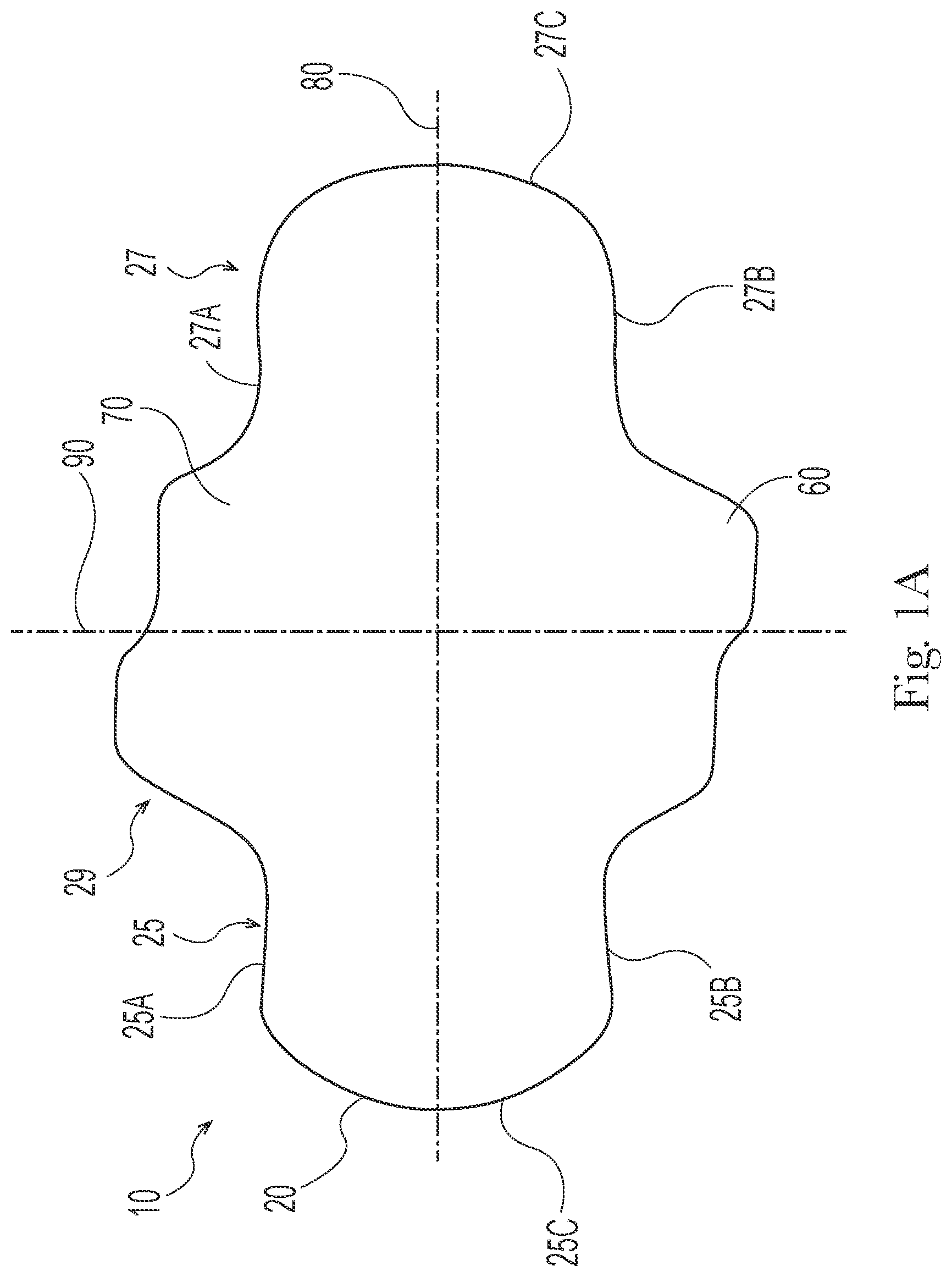 Patent US12551386 — Feminine hygiene article with improved wings — Figure 1