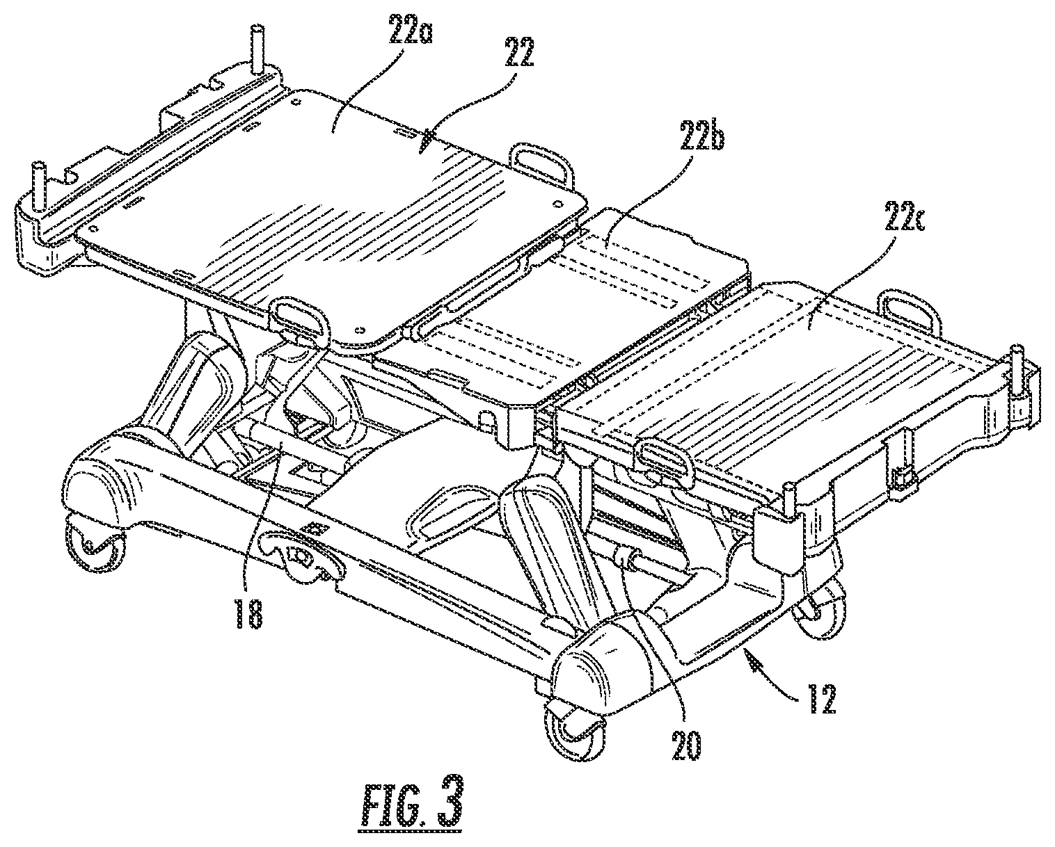 Patent US12551391 Figure 3 – Patient support with improved control