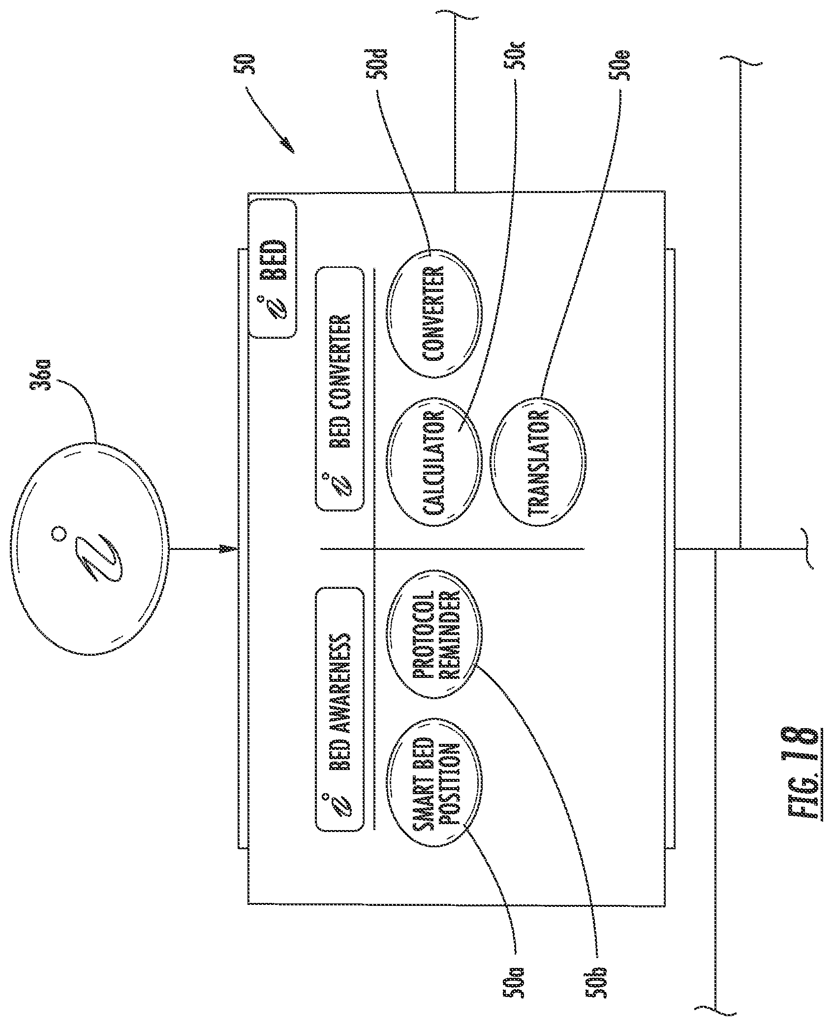 Patent US12551391 Figure 18 – Patient support with improved control