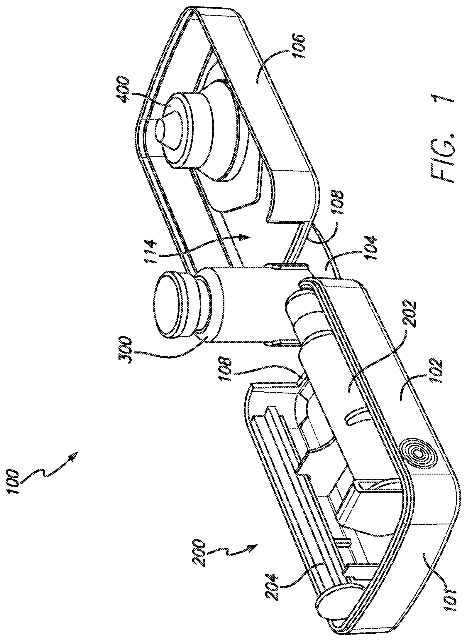 Patent US12551404 Figure 1 – Device container
