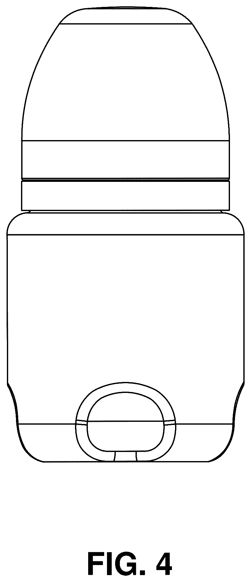 Patent US12551412 Figure 4 – Baby bottle with syringe receiver