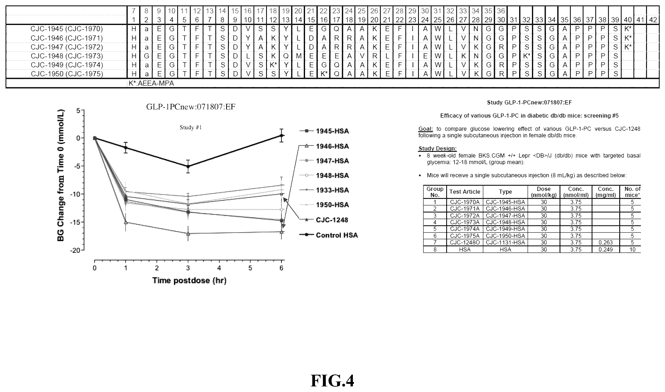 Patent US12551541 Figure 4 – Albumin bound macromolecule tri-agonist activating GLP 1/GIP/glucagon receptors and methods therefor