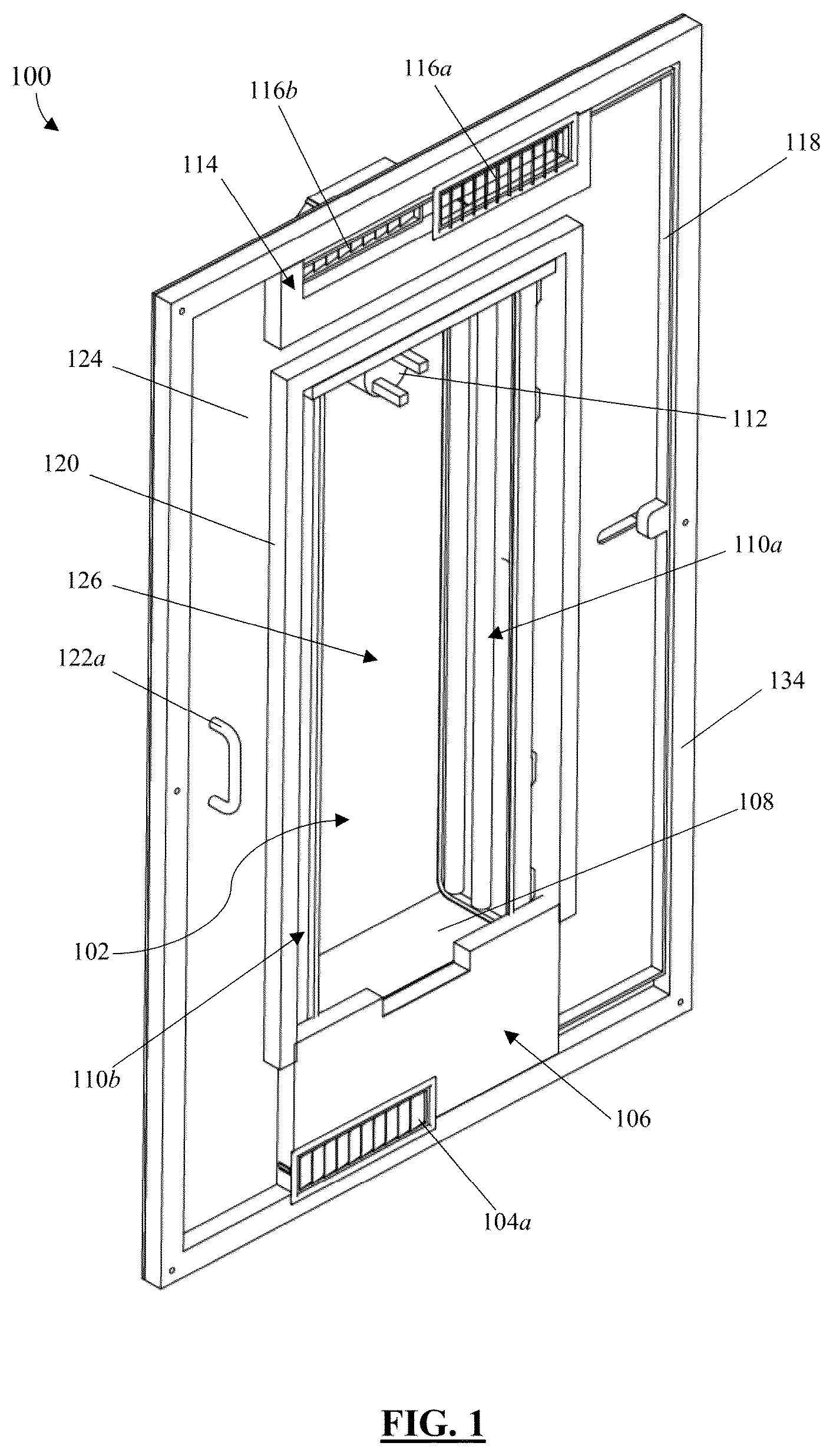 Patent US12551595 Figure 1 – Bedside apparatus and system for airborne pathogen control