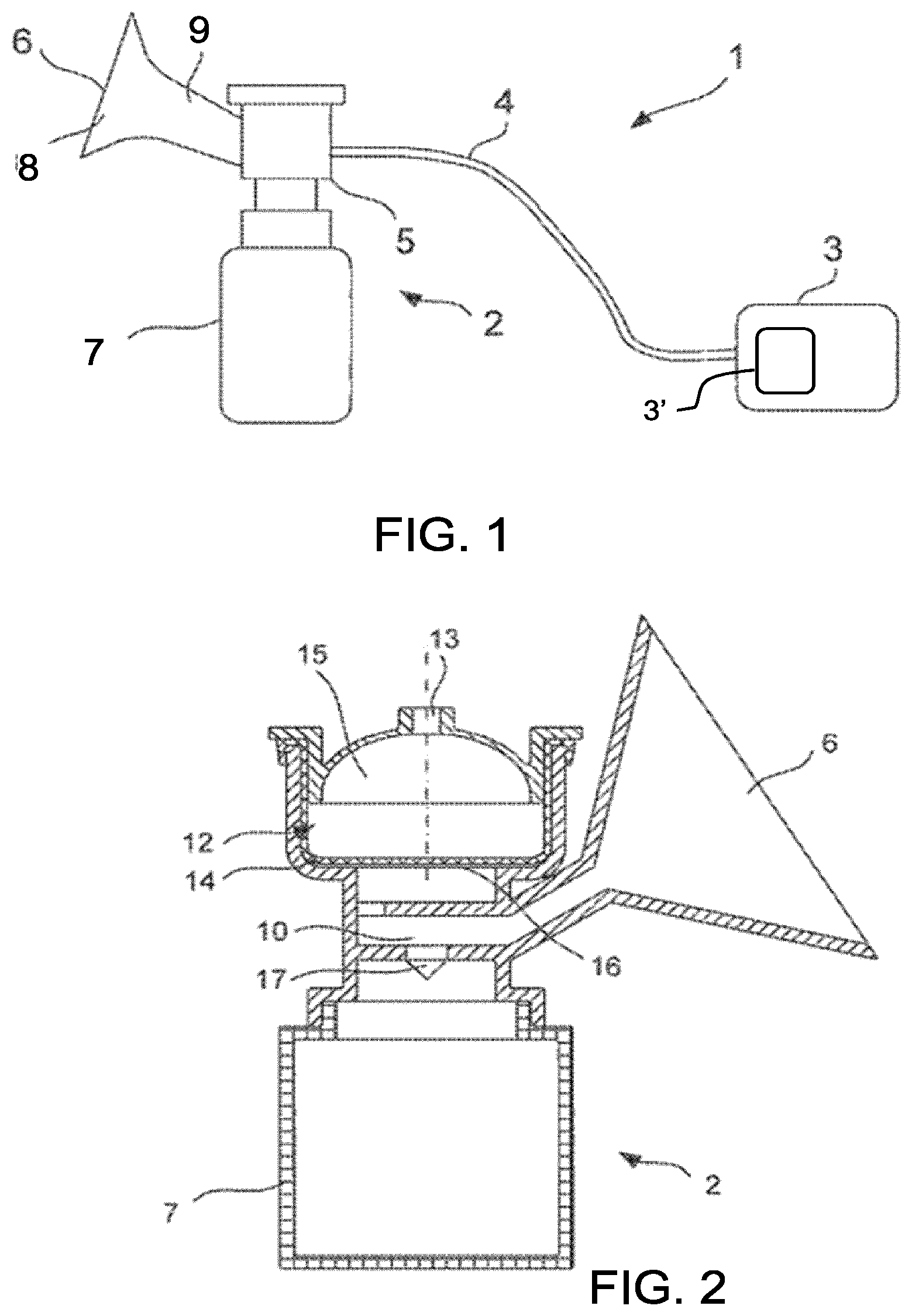 Patent US12551603 — Sensor arrangement for a breast pump device and breast pump device using the sensor arrangement — Figure 1