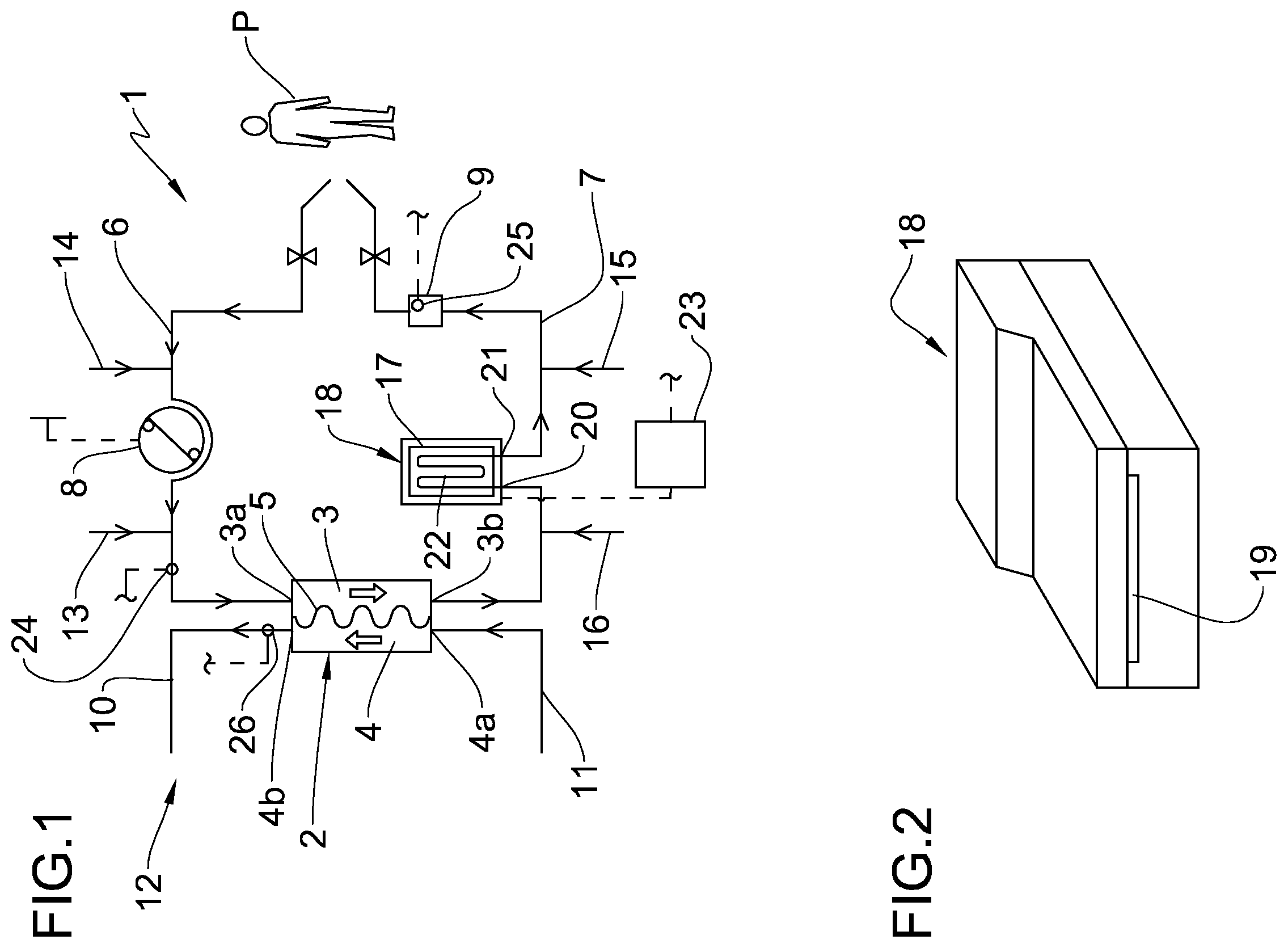 Patent US12551608 — Extracorporeal blood treatment apparatus and method for monitoring pressures in an extracorporeal blood treatment apparatus — Figure 1