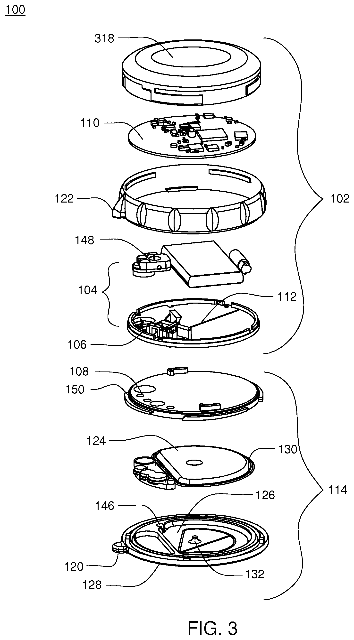 Patent US12551612 Figure 2 – Pump assembly with switch