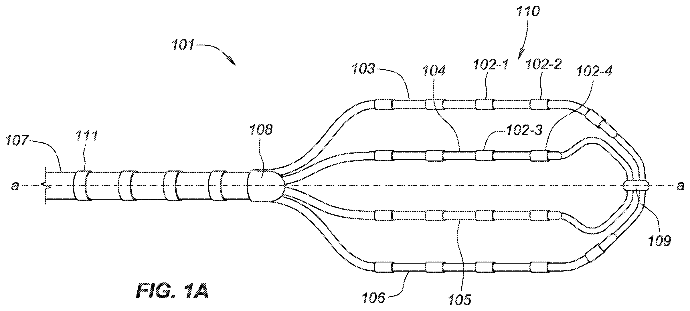 Patent US12551656 Figure 1 – Layered high density electrode mapping catheter