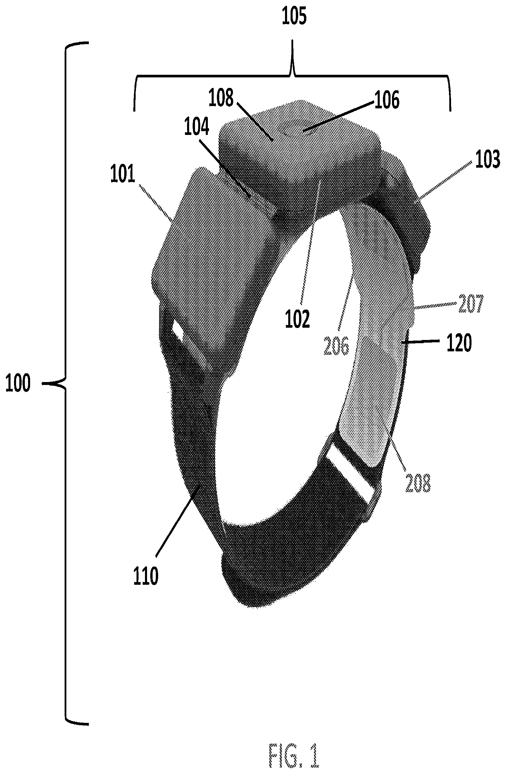 Patent US12551699 — Apparatus and method for relieving pain using transcutaneous electrical nerve stimulation — Figure 1