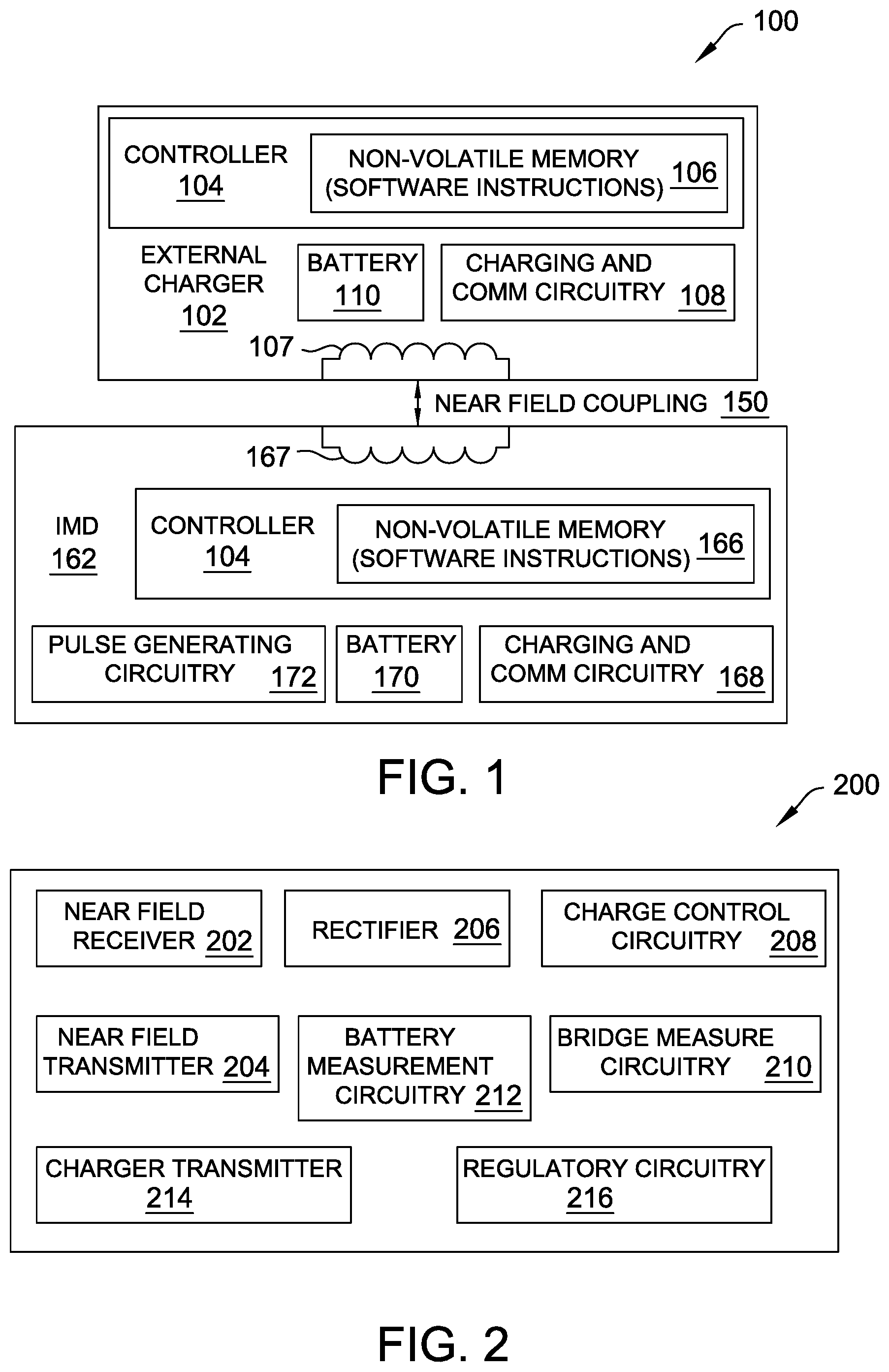 Patent US12551712 — Systems and methods for noise filtering in implantable medical device charging systems — Figure 1