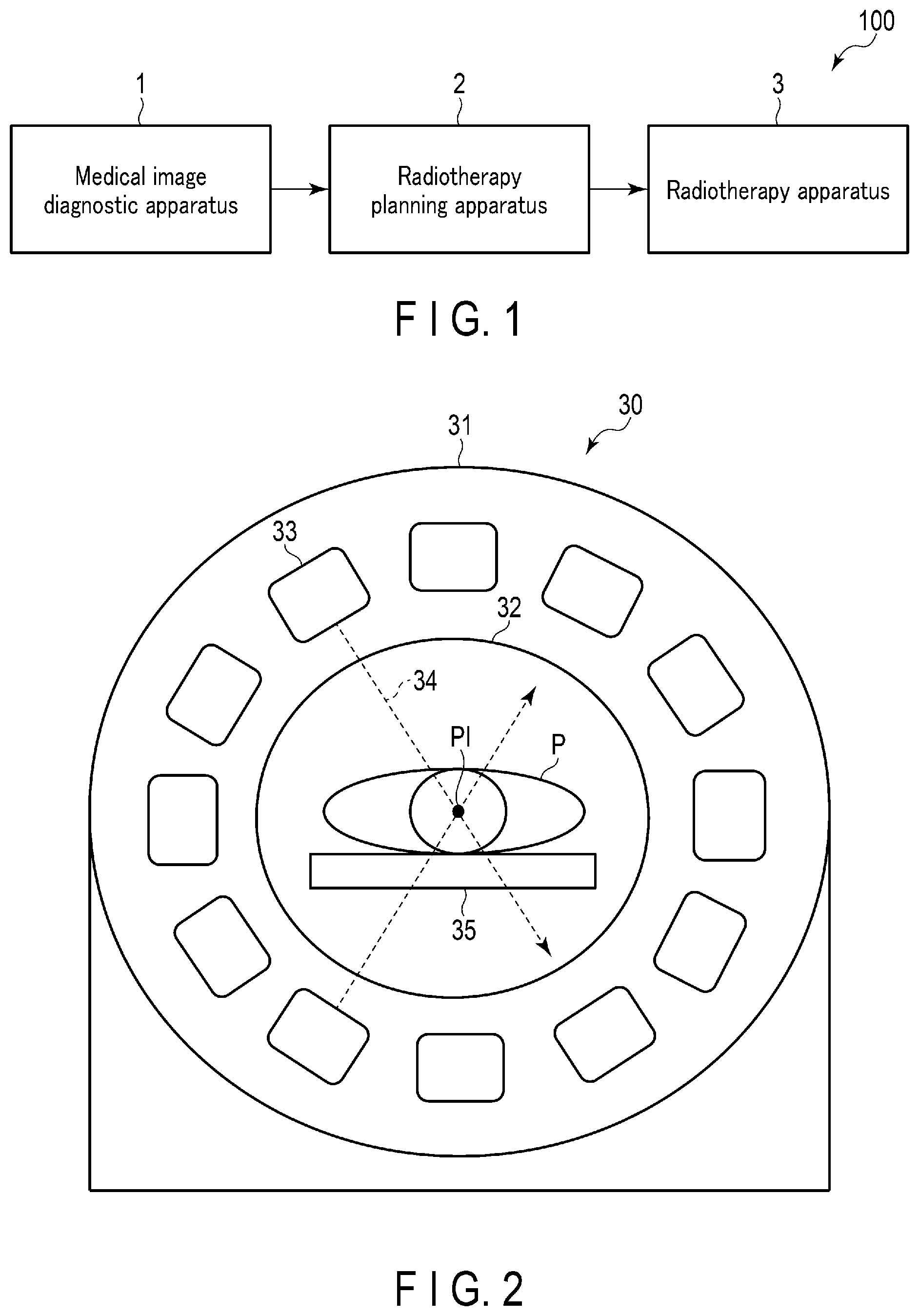 Patent US12551721 — Radiotherapy planning apparatus and radiotherapy system — Figure 1