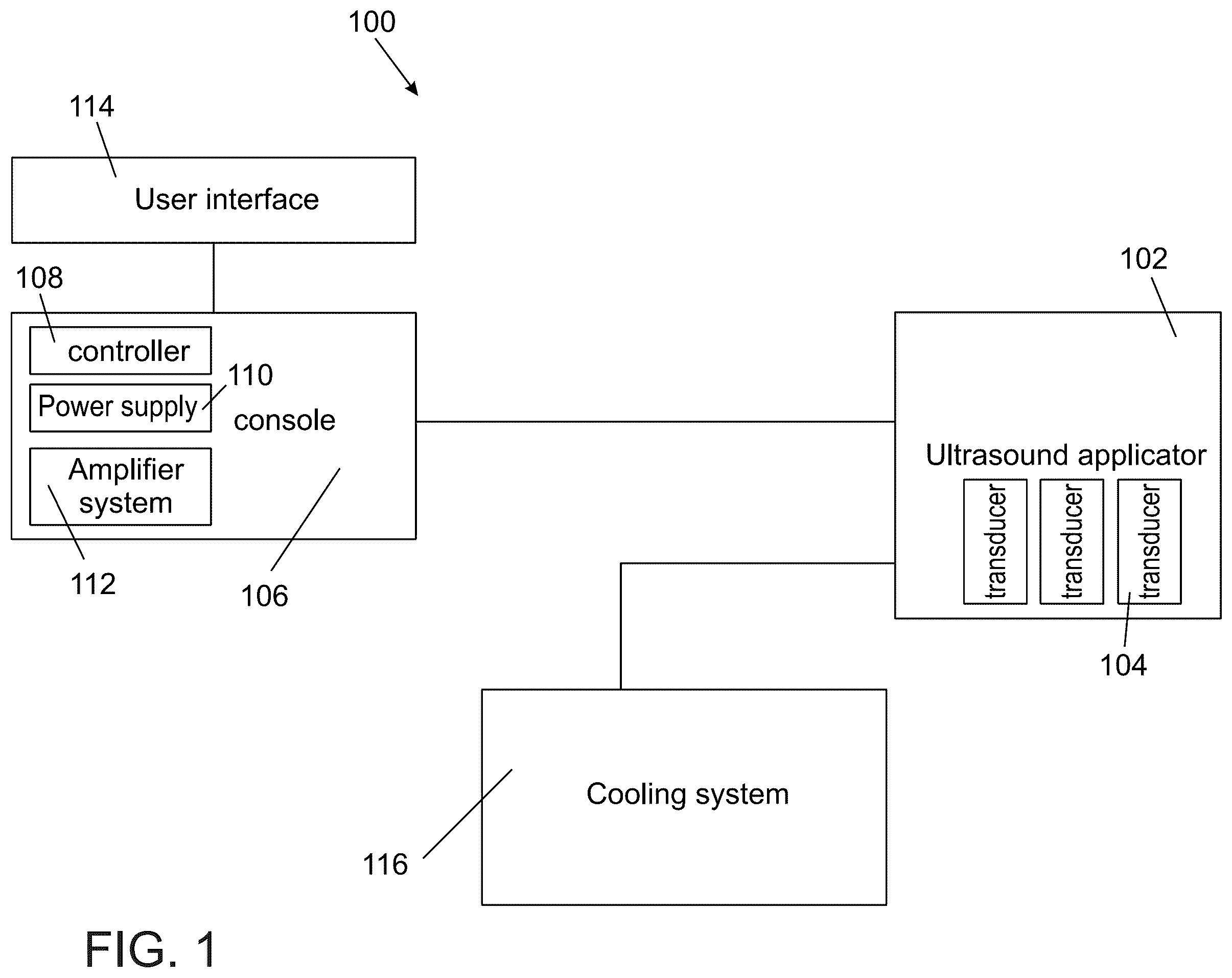 Patent US12551731 — Ultrasound transducer and system — Figure 1