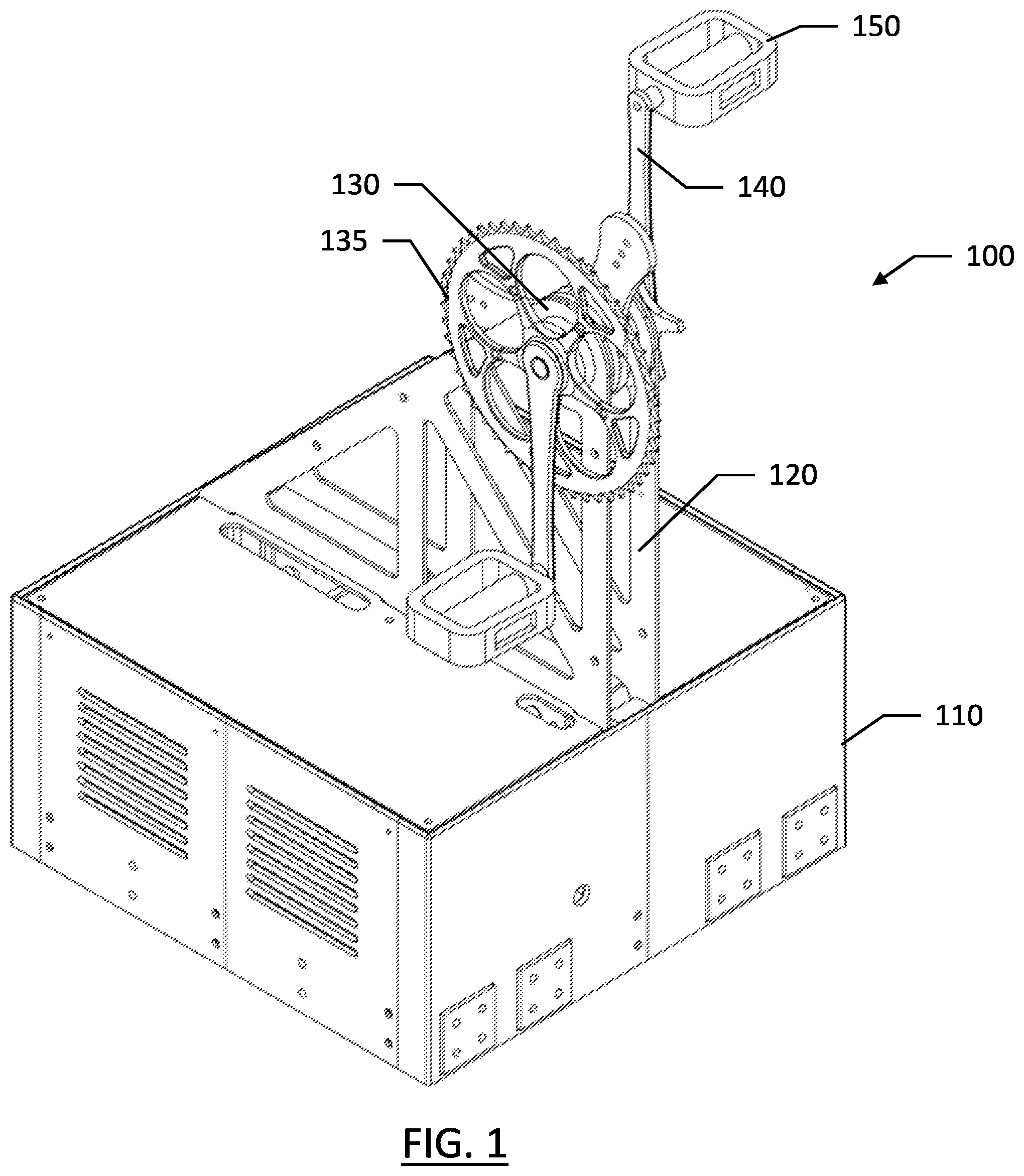 Patent US12551744 — Method, apparatus, and system for motorized rehabilitative cycling — Figure 1