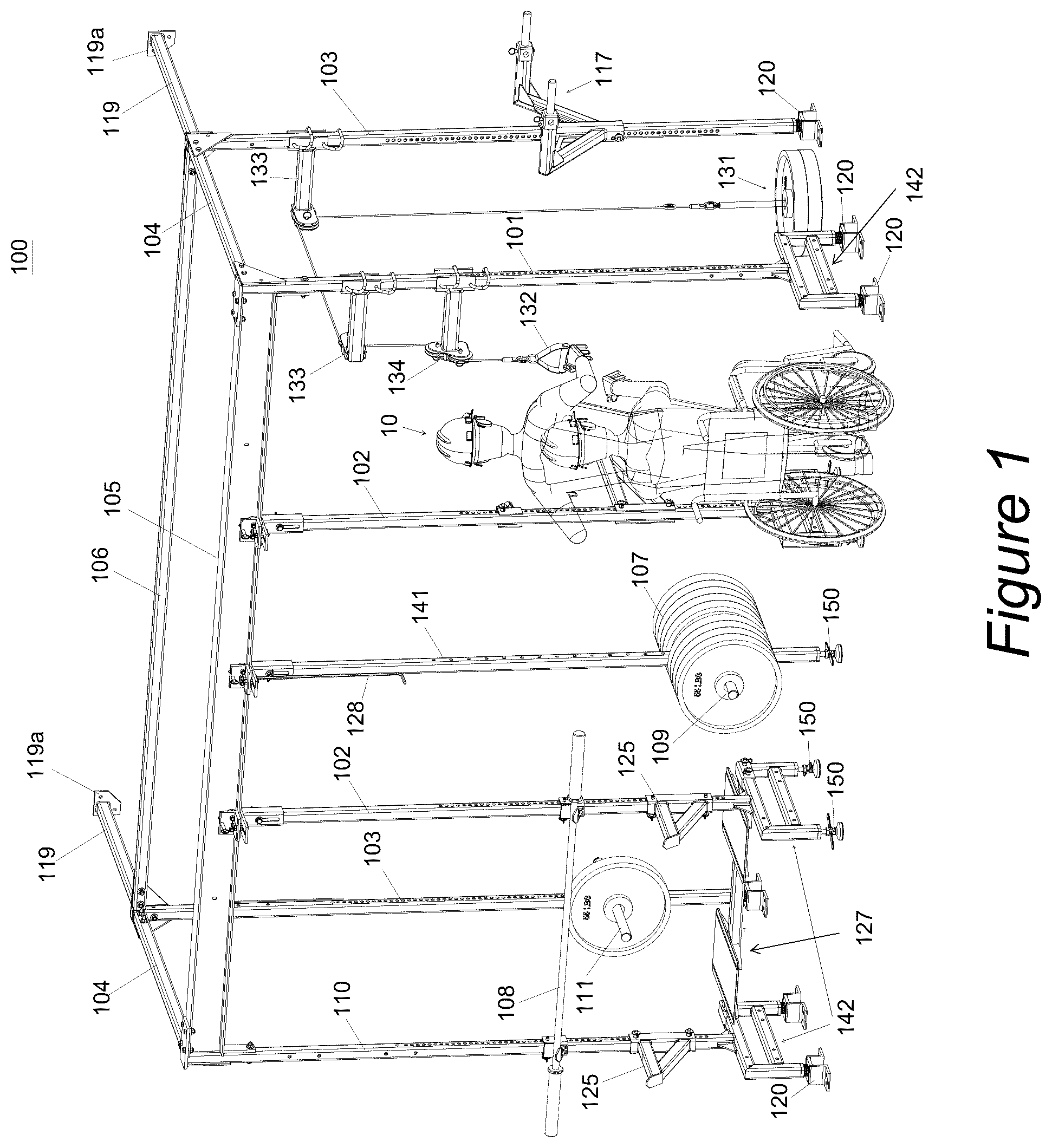 Patent US12551749 — Physical workout system and method — Figure 1