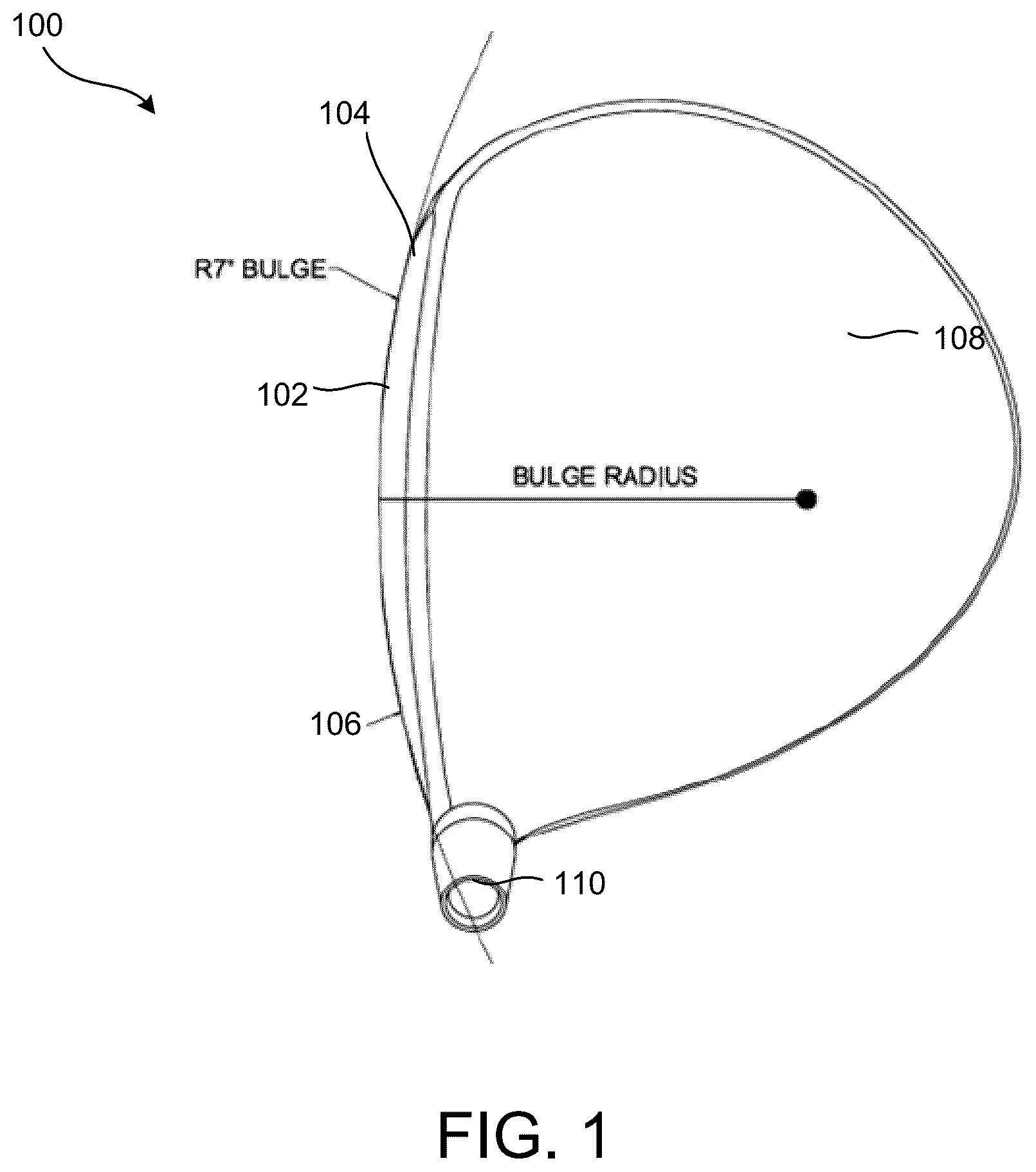 Patent US12551765 — Fitting system for a bulge and a roll on one or more golf clubs — Figure 1