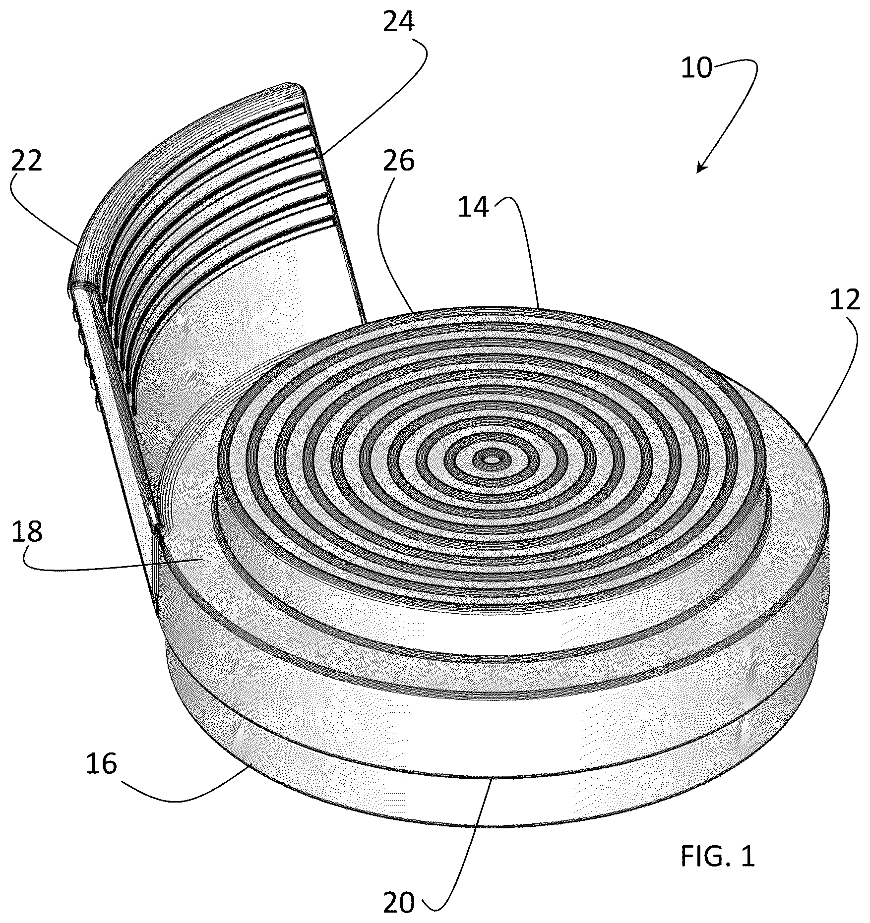 Patent US12551779 — Adaptive checker game piece with gripping leaf — Figure 1