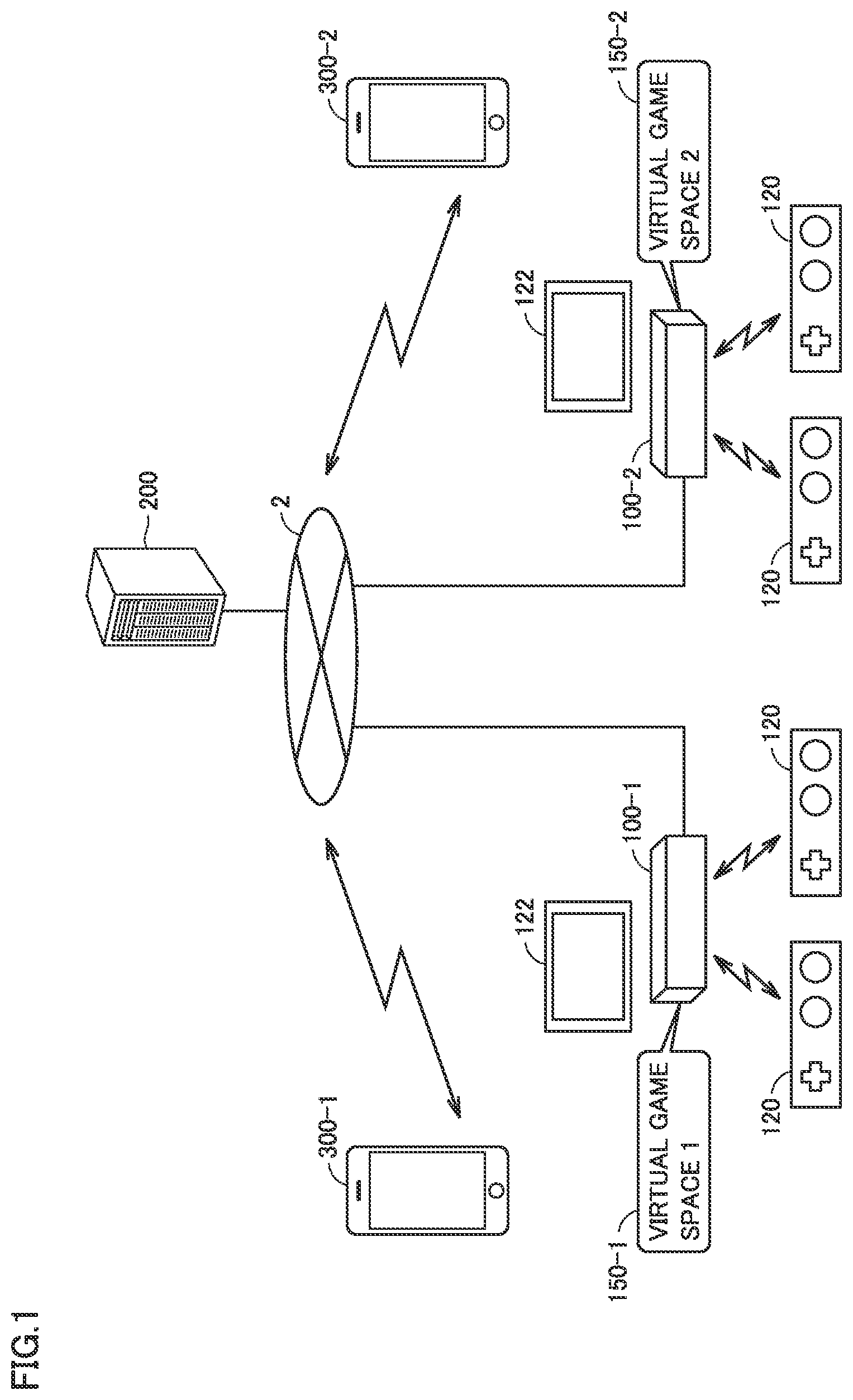Patent US12551802 — Information processing system, information processing apparatus, non-transitory computer-readable storage medium with executable information processing program stored thereon, and information processing method — Figure 1