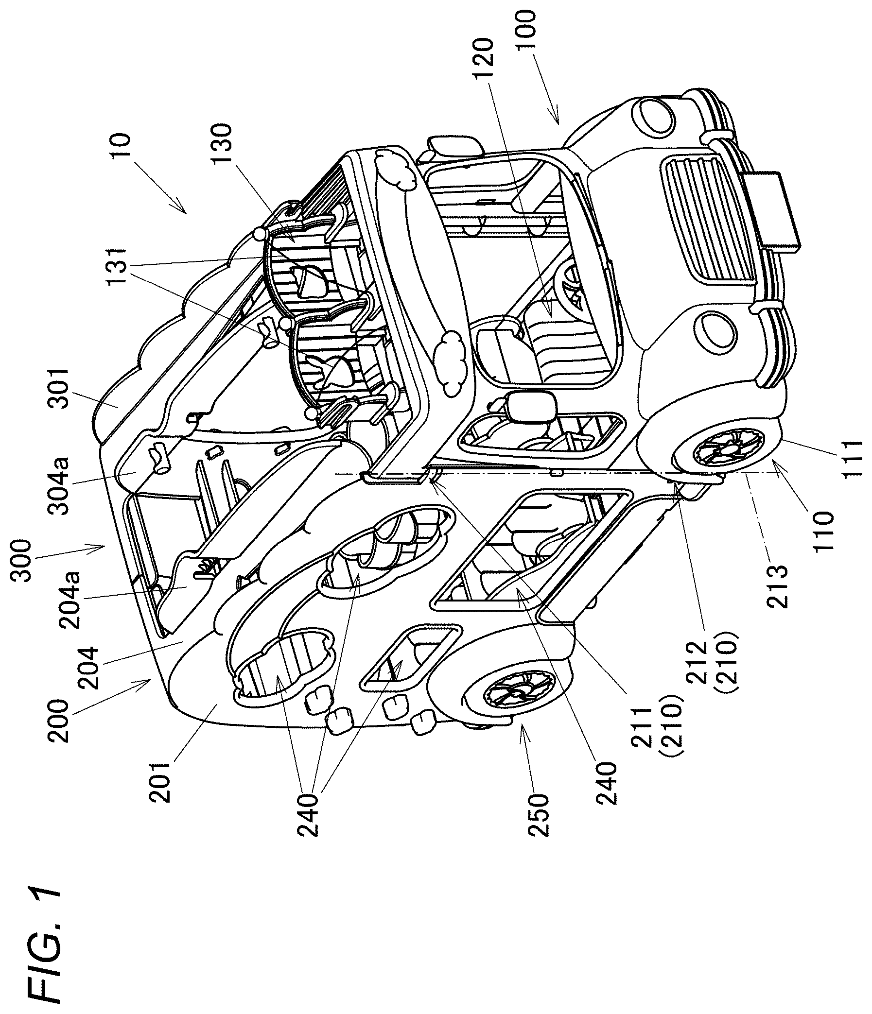 Patent US12551807 — Traveling toy for figure play — Figure 1