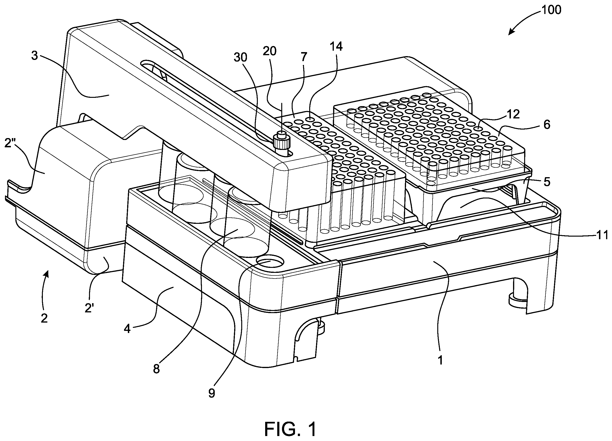 Patent US12551824 — Fraction collector, cooling arangement, and rack for use therewith — Figure 1