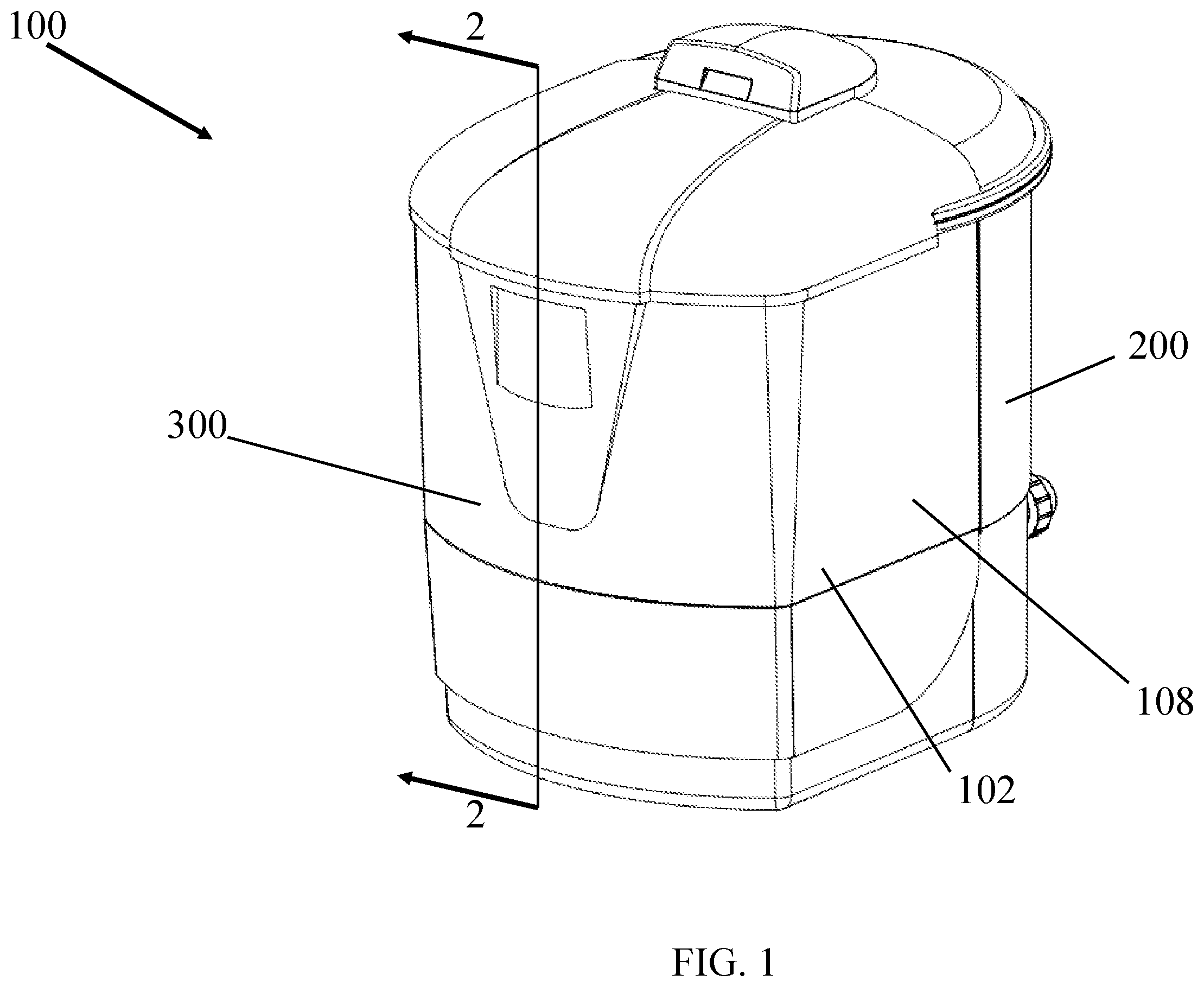 Patent US12551826 — Non-discharge backwash filter system — Figure 1