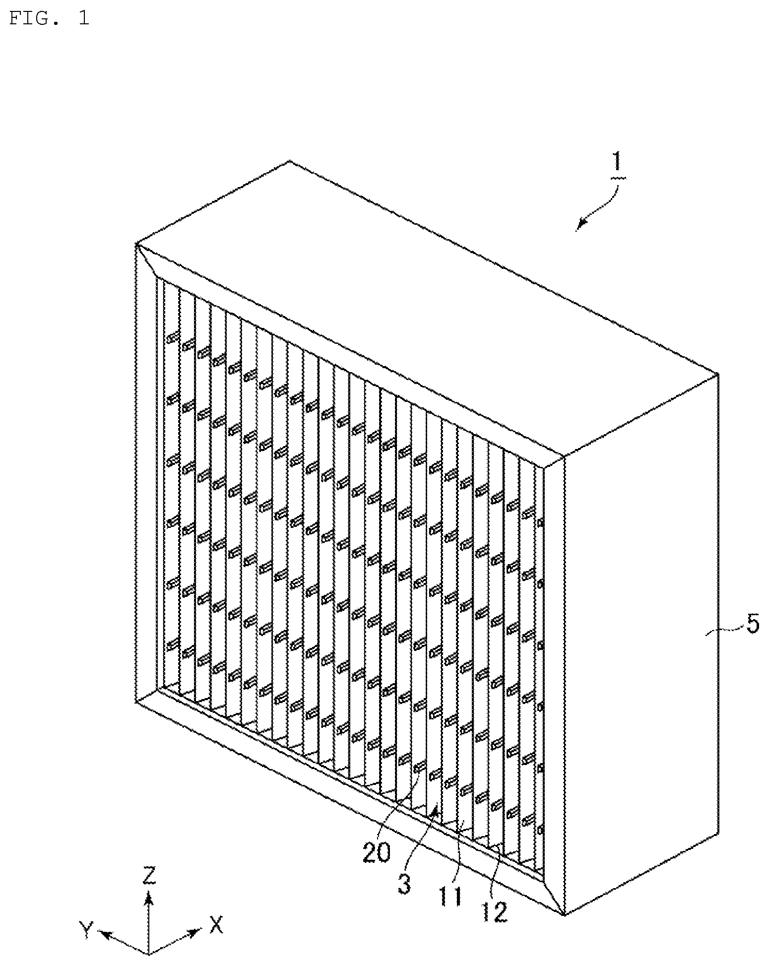 Patent US12551835 — Filter pack and air filter provided with same — Figure 1