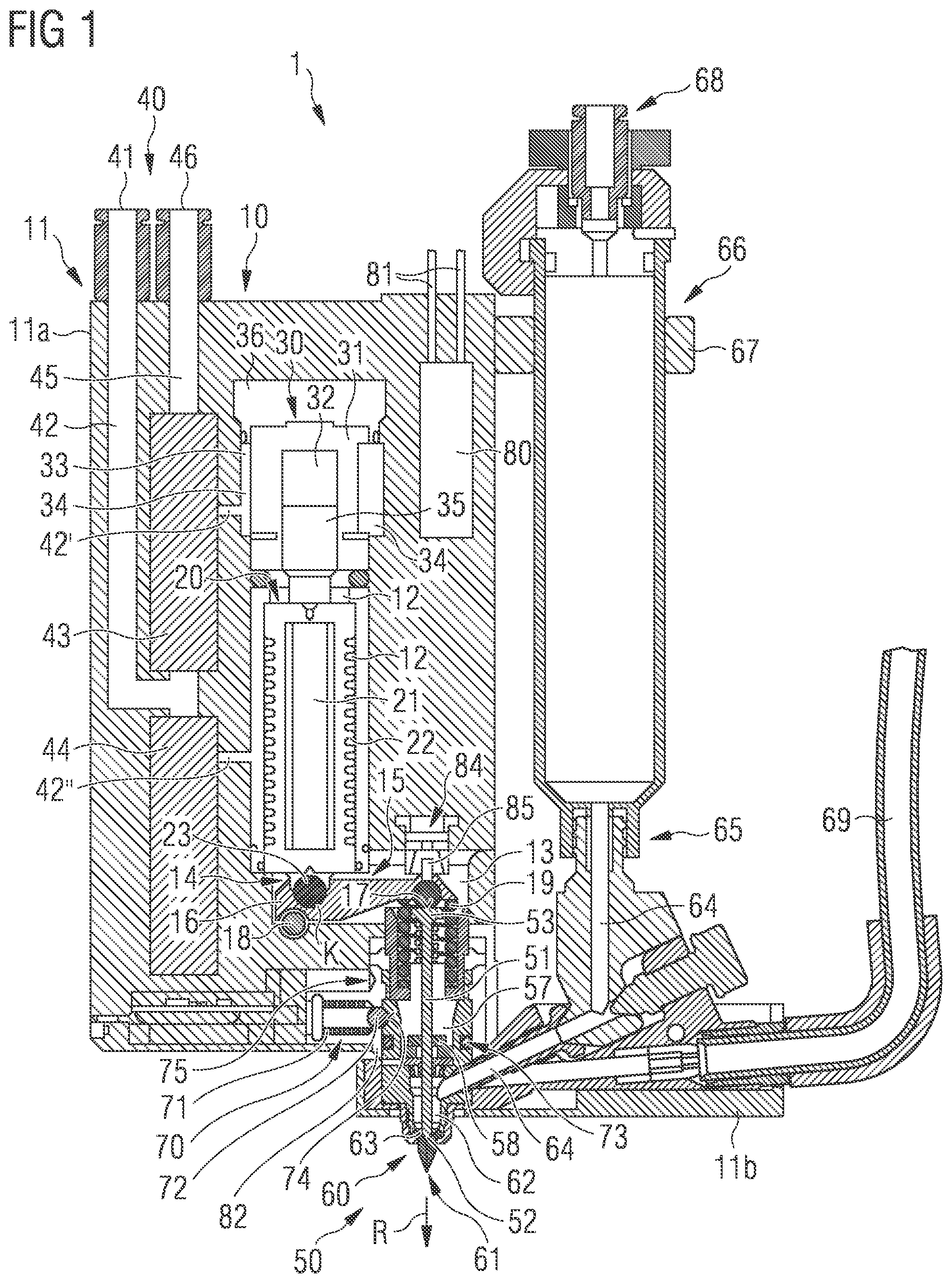Patent US12551917 — Dosing system having an adjustable actuator — Figure 1