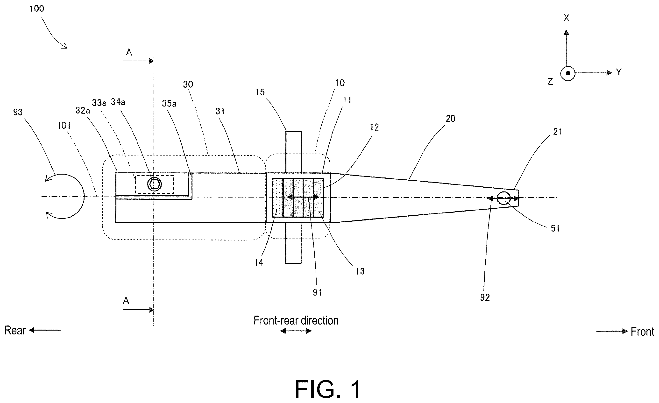 Patent US12551926 — Ultrasonic horn — Figure 1