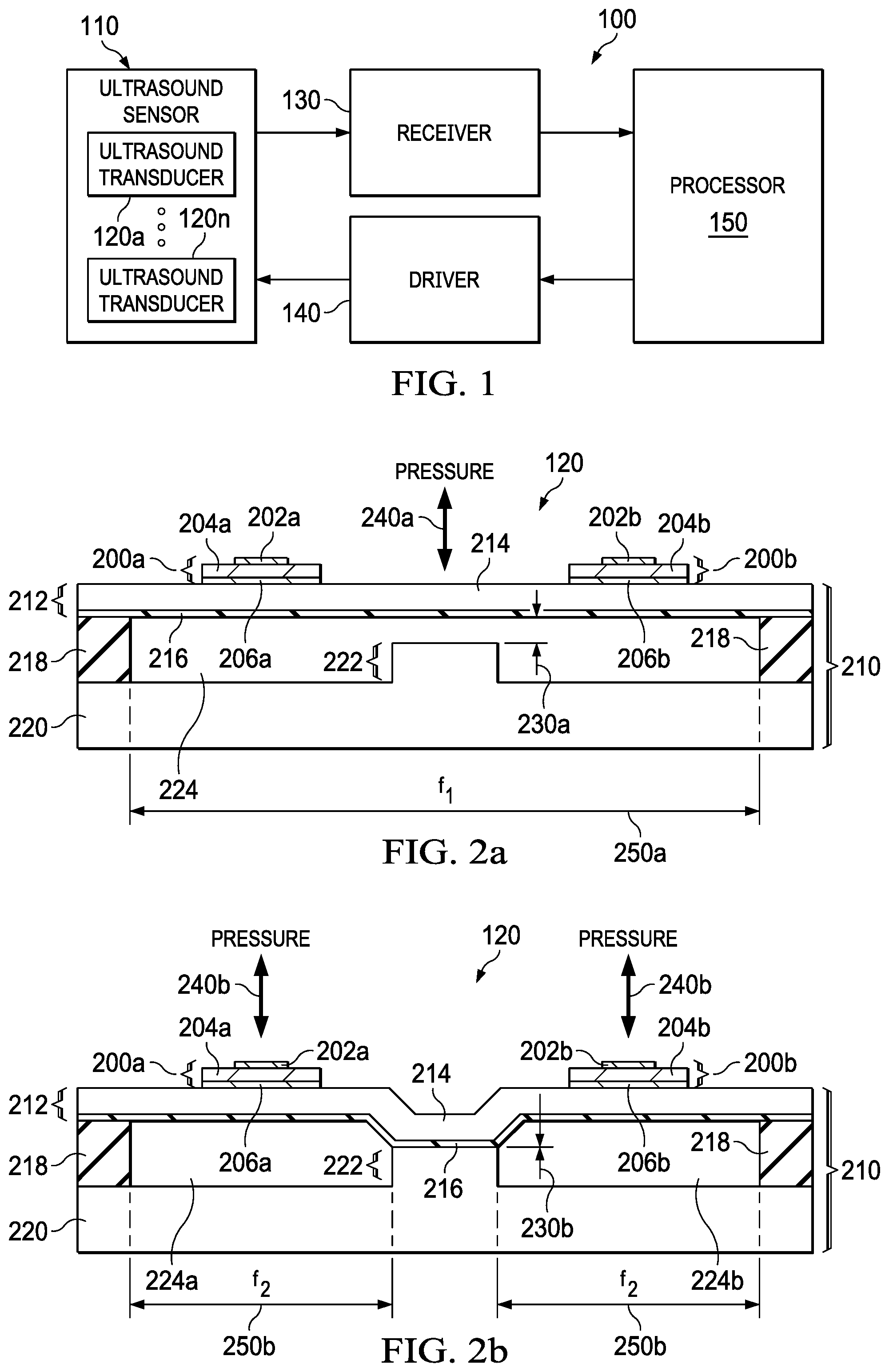 Patent US12551927 Figure 1 – Multi-frequency hybrid piezo actuation and capactive transducer