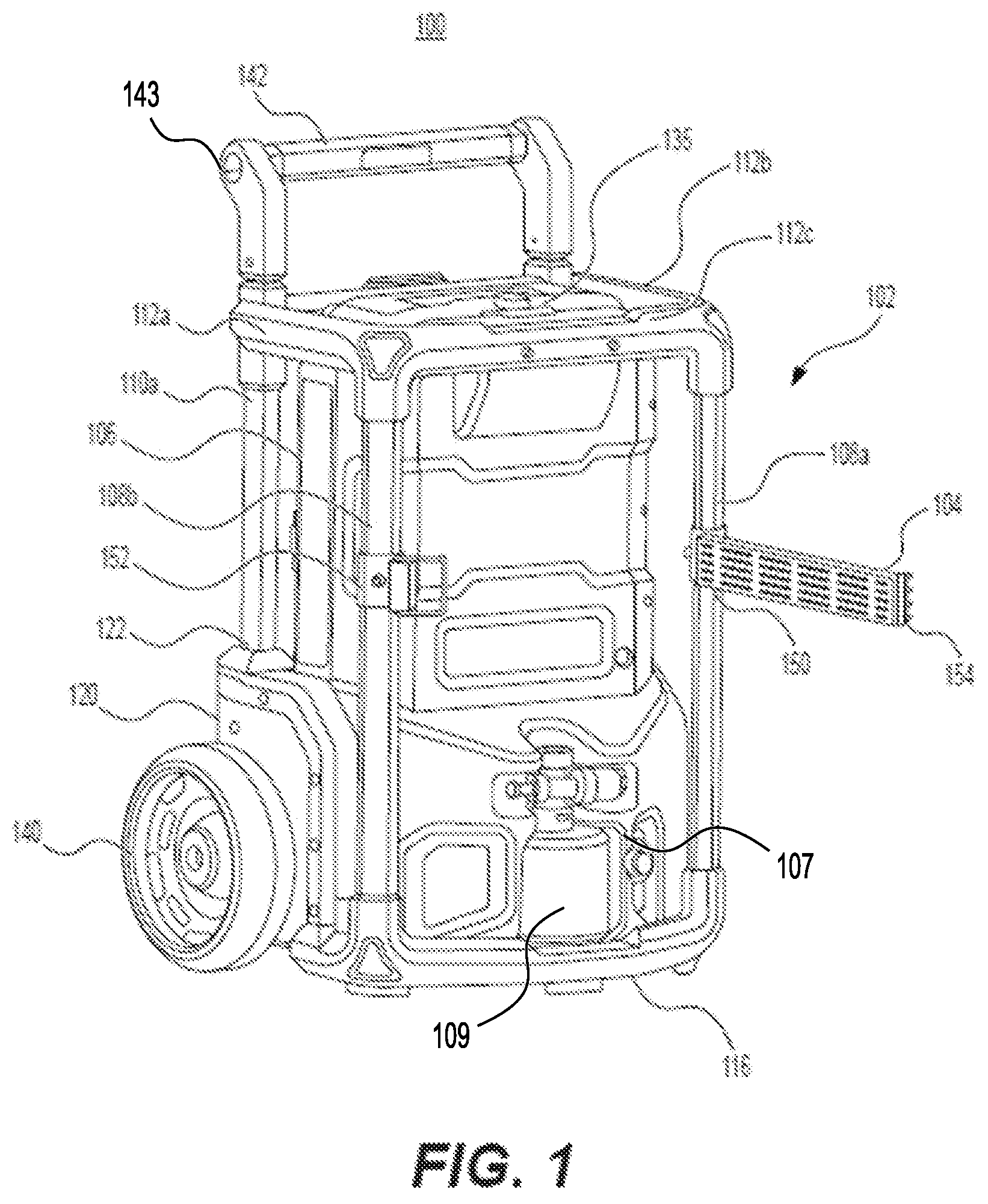 Patent US12551932 — Pressure washer with a movable crossbar — Figure 1