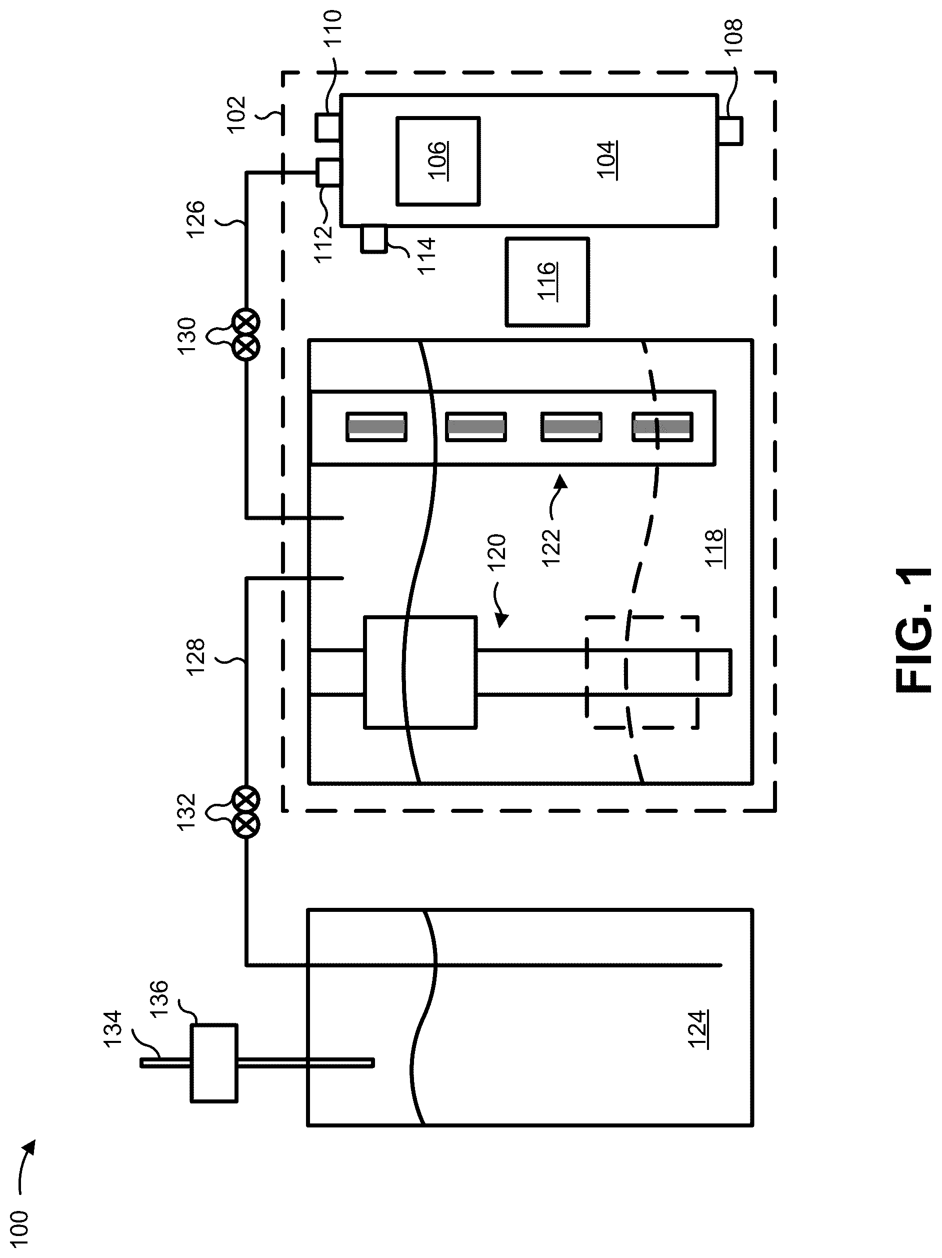 Patent US12551933 — Monitoring solvent in a fiber cleaning device — Figure 1