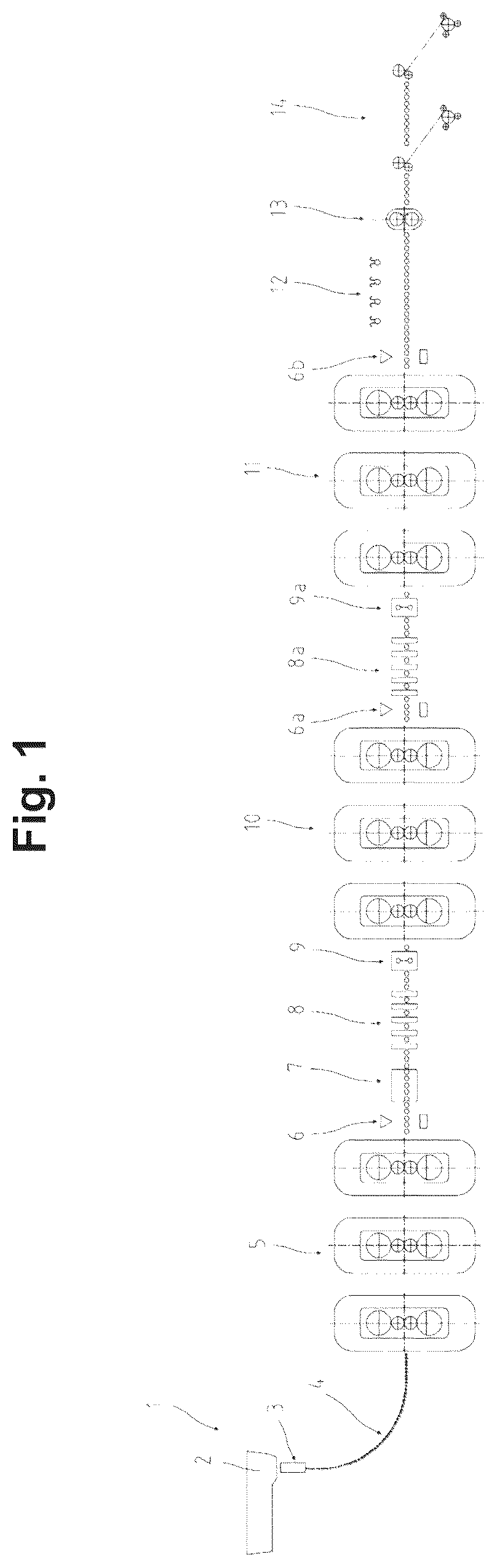 Patent US12551943 — Casting-rolling integrated plant for producing a hot-rolled finished strip from a steel melt — Figure 1