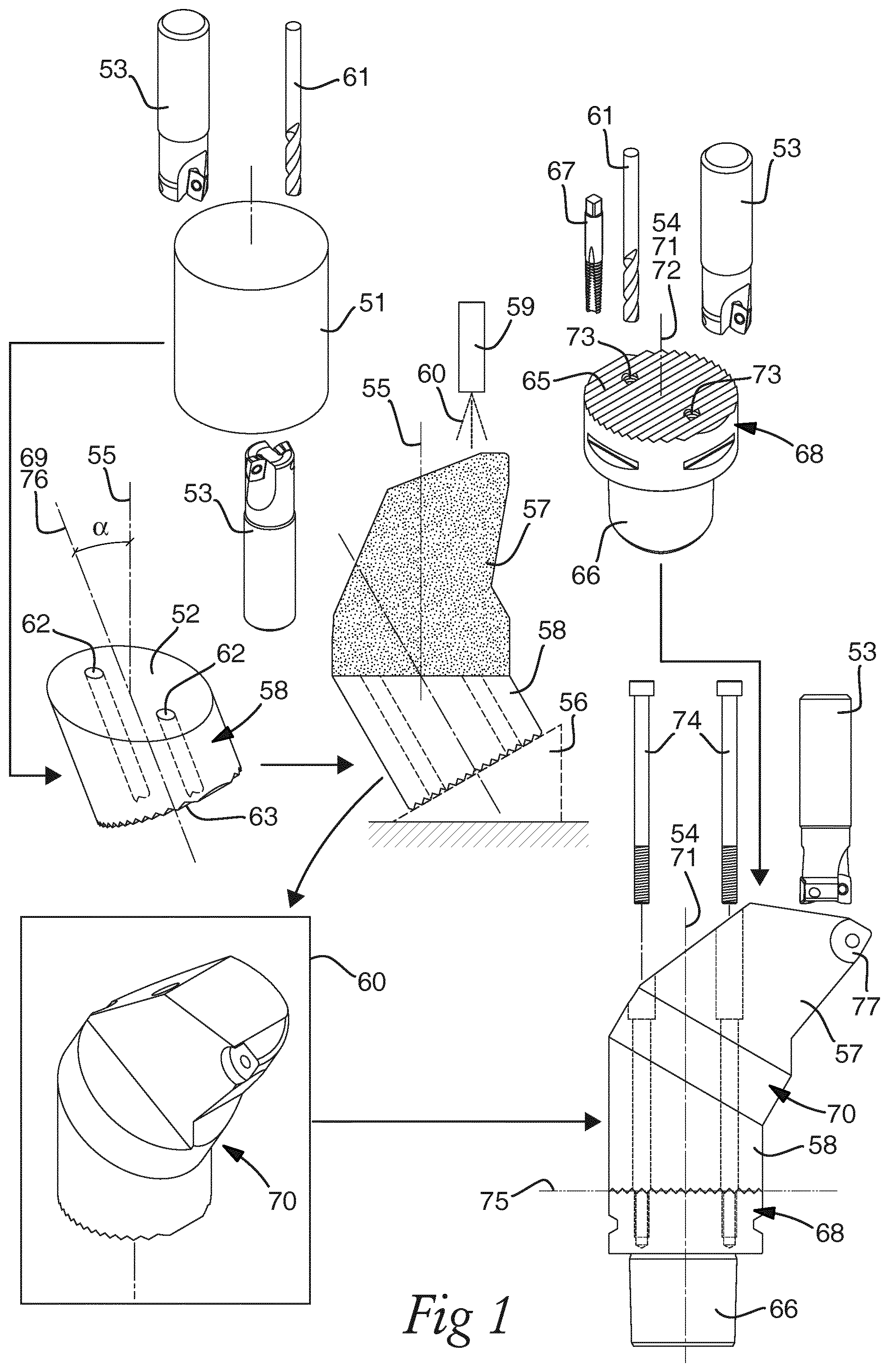 Patent US12551948 — Method for producing a tool part and such a tool part — Figure 1