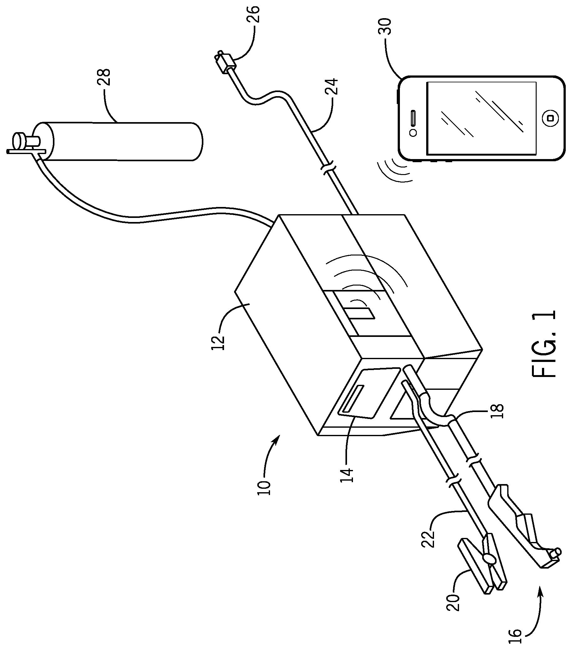 Patent US12551963 Figure 1 – Systems and methods for providing location services for a welding power supply