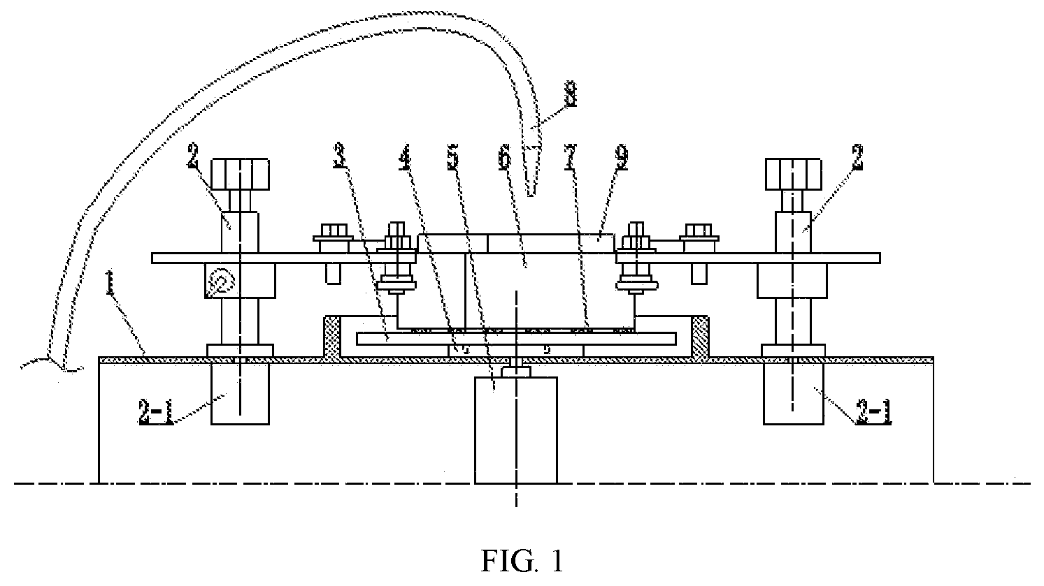 Patent US12551983 — Large area quartz crystal wafer lapping device and a lapping method thereof — Figure 1
