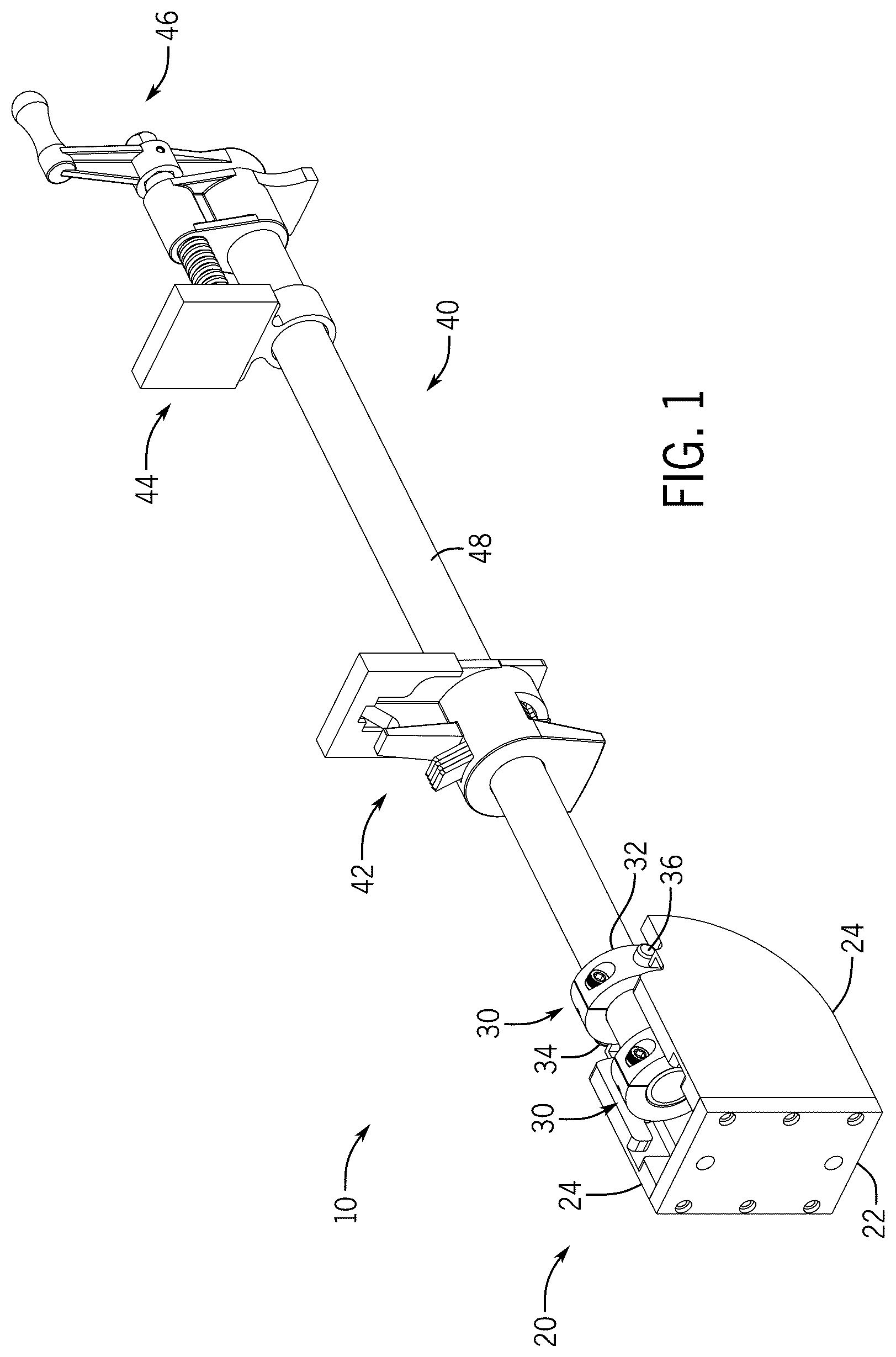 Patent US12551986 — Systems and methods for suspending clamped projects — Figure 1