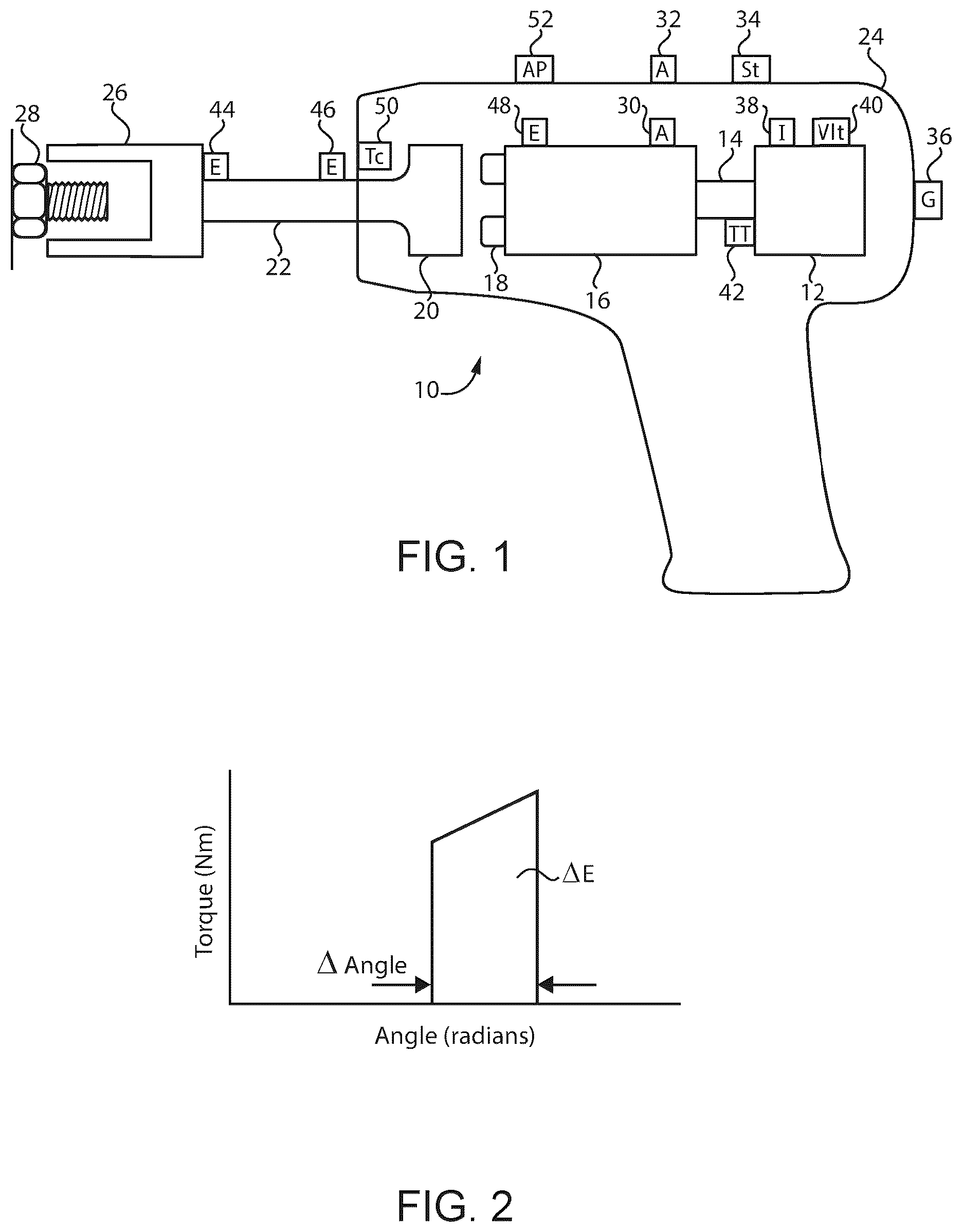Patent US12551996 Figure 1 – Torque control tool
