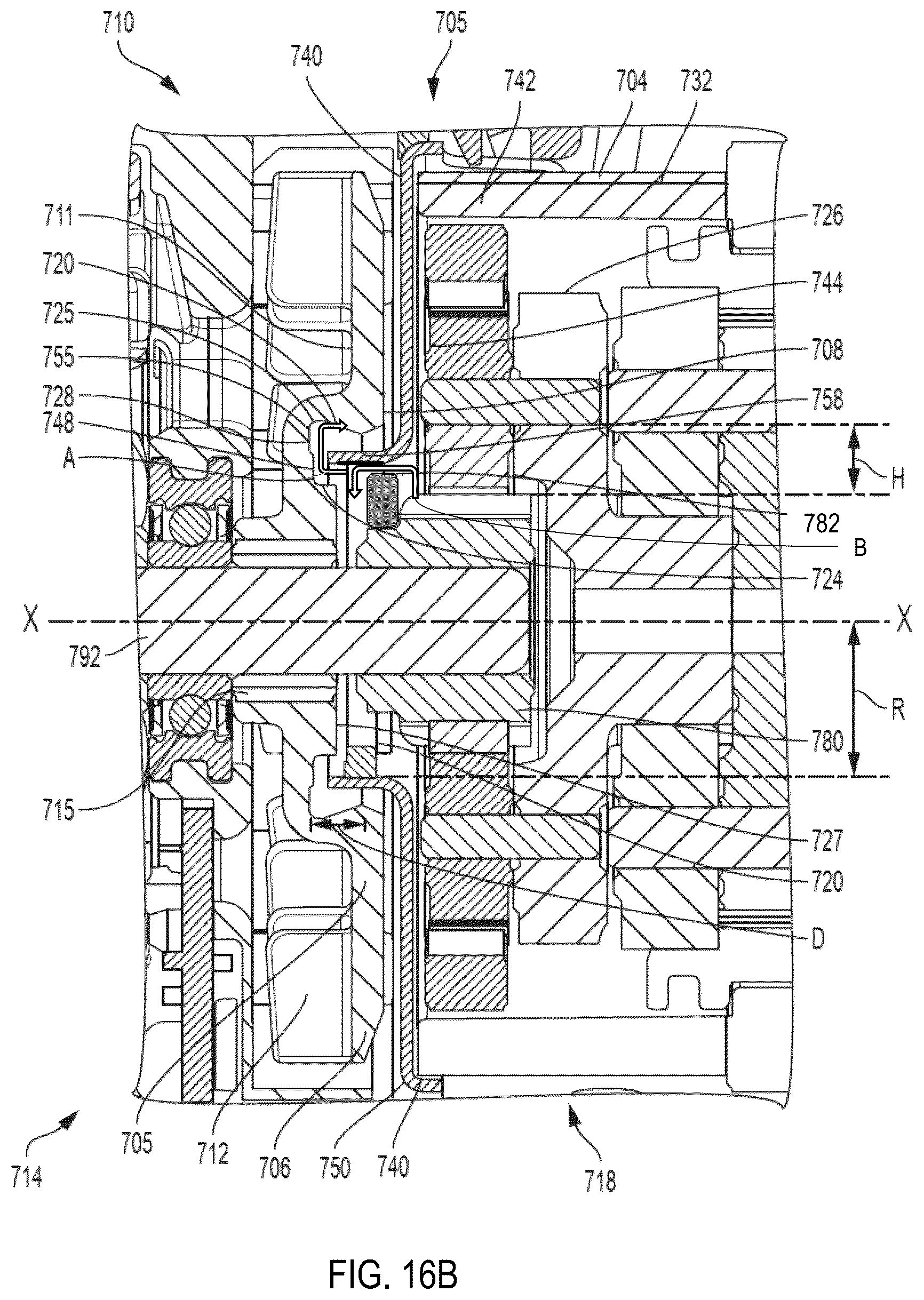Patent US12552006 Figure 17 – Power tool with partition assembly between transmission and motor