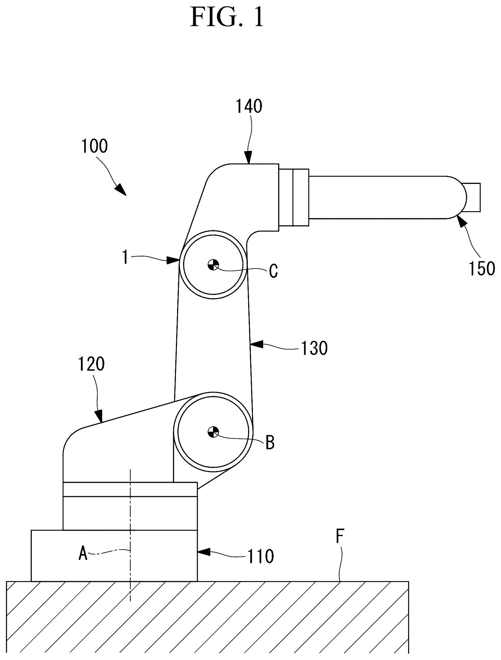 Patent US12552015 — Joint structure for robot — Figure 1