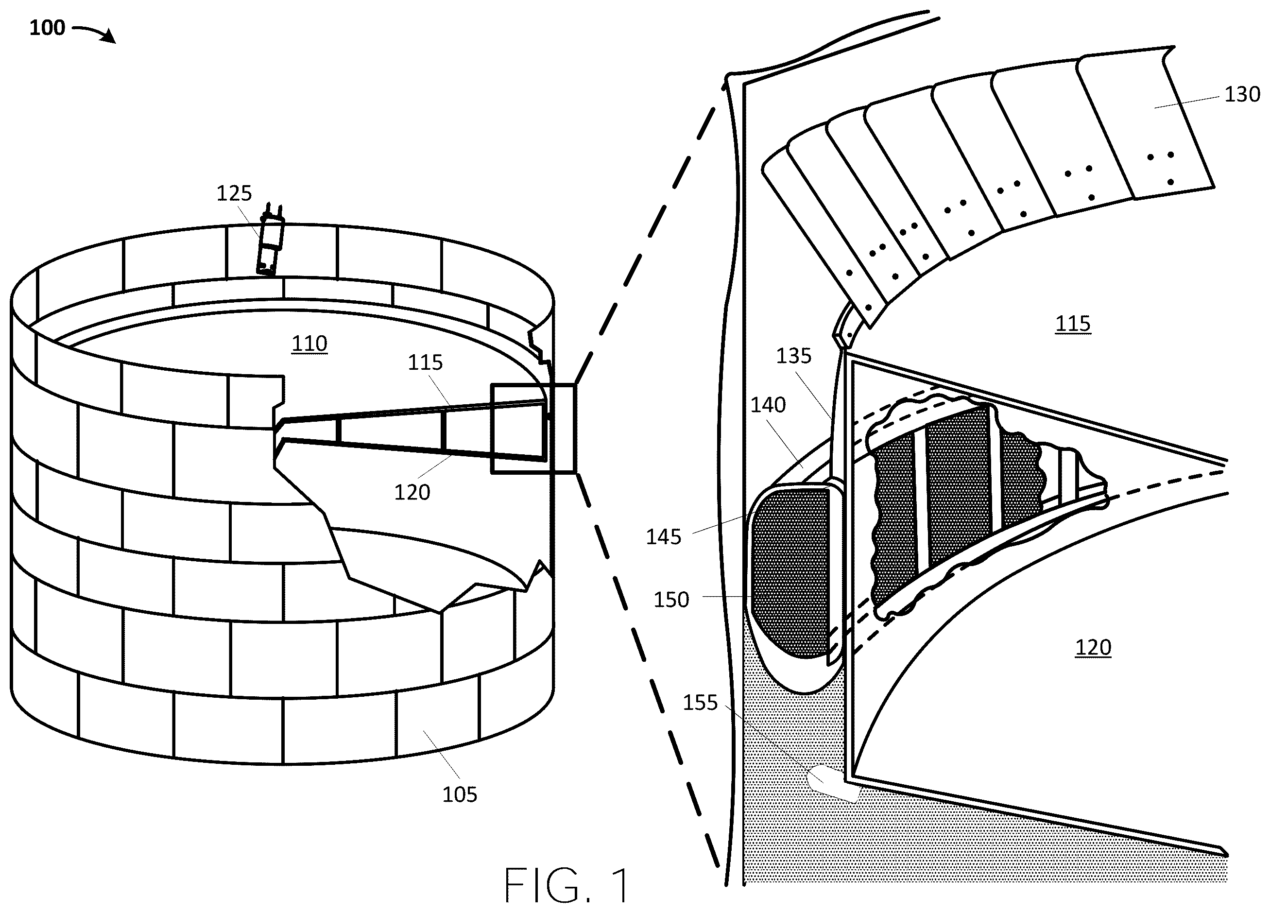 Patent US12552052 — Robotic systems and methods for tank seal inspection — Figure 1