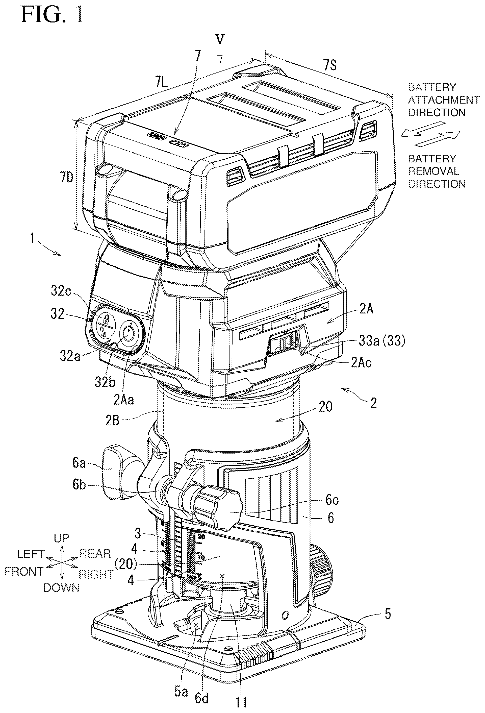 Patent US12552061 — Portable machining apparatus — Figure 1