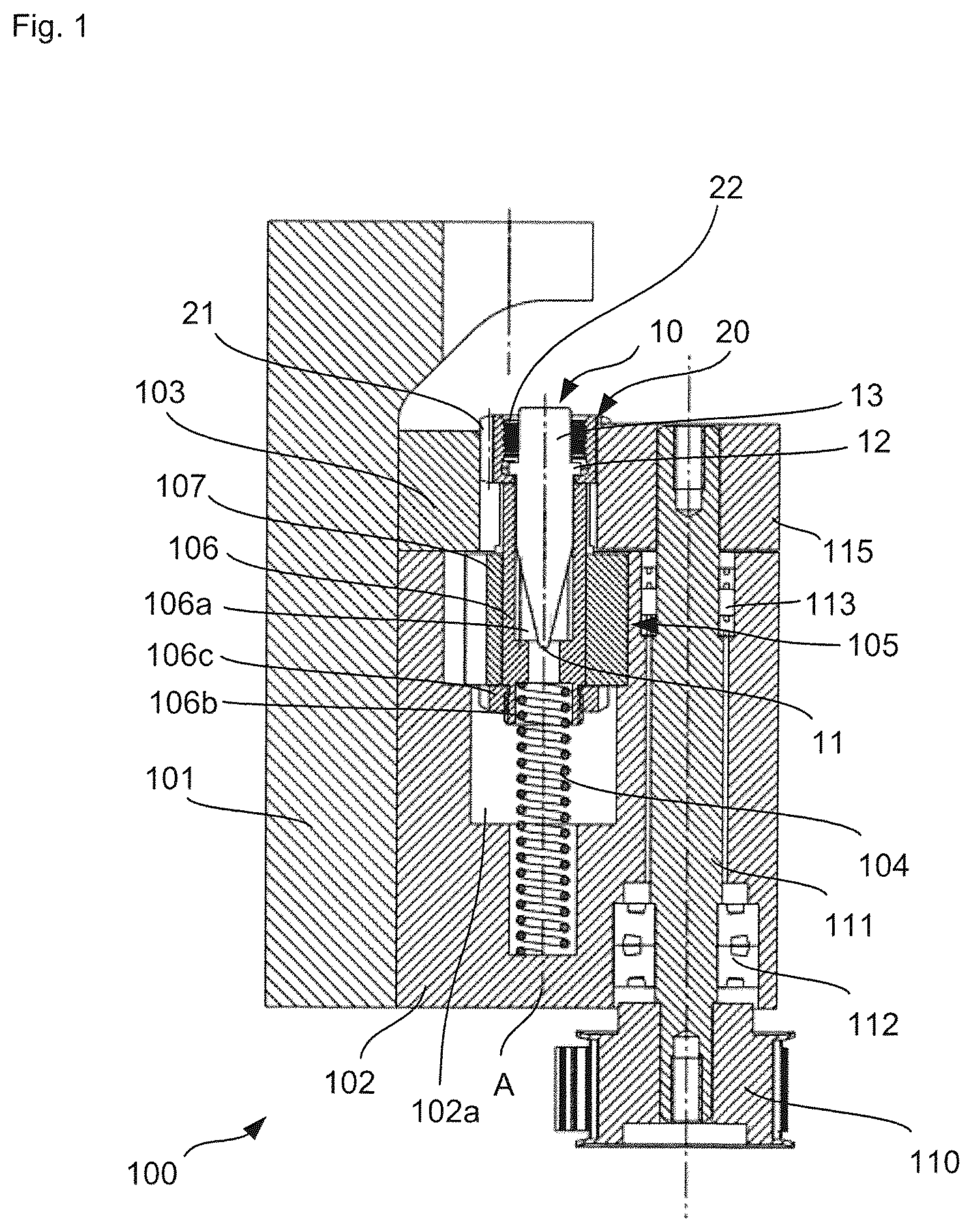 Patent US12552063 — Cutting blade mounting device, cutting device as well as magazine for a cutting blade — Figure 1