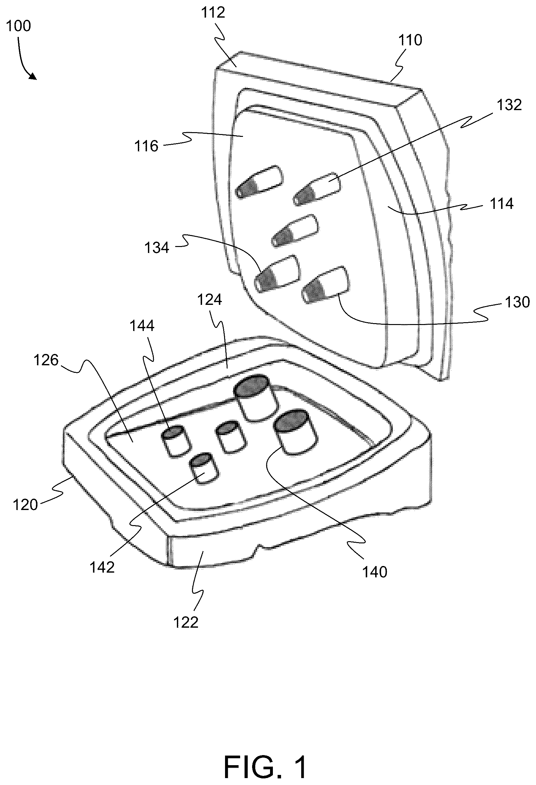 Patent US12552075 — Molds having sealable column pieces and methods of producing products therewith — Figure 1