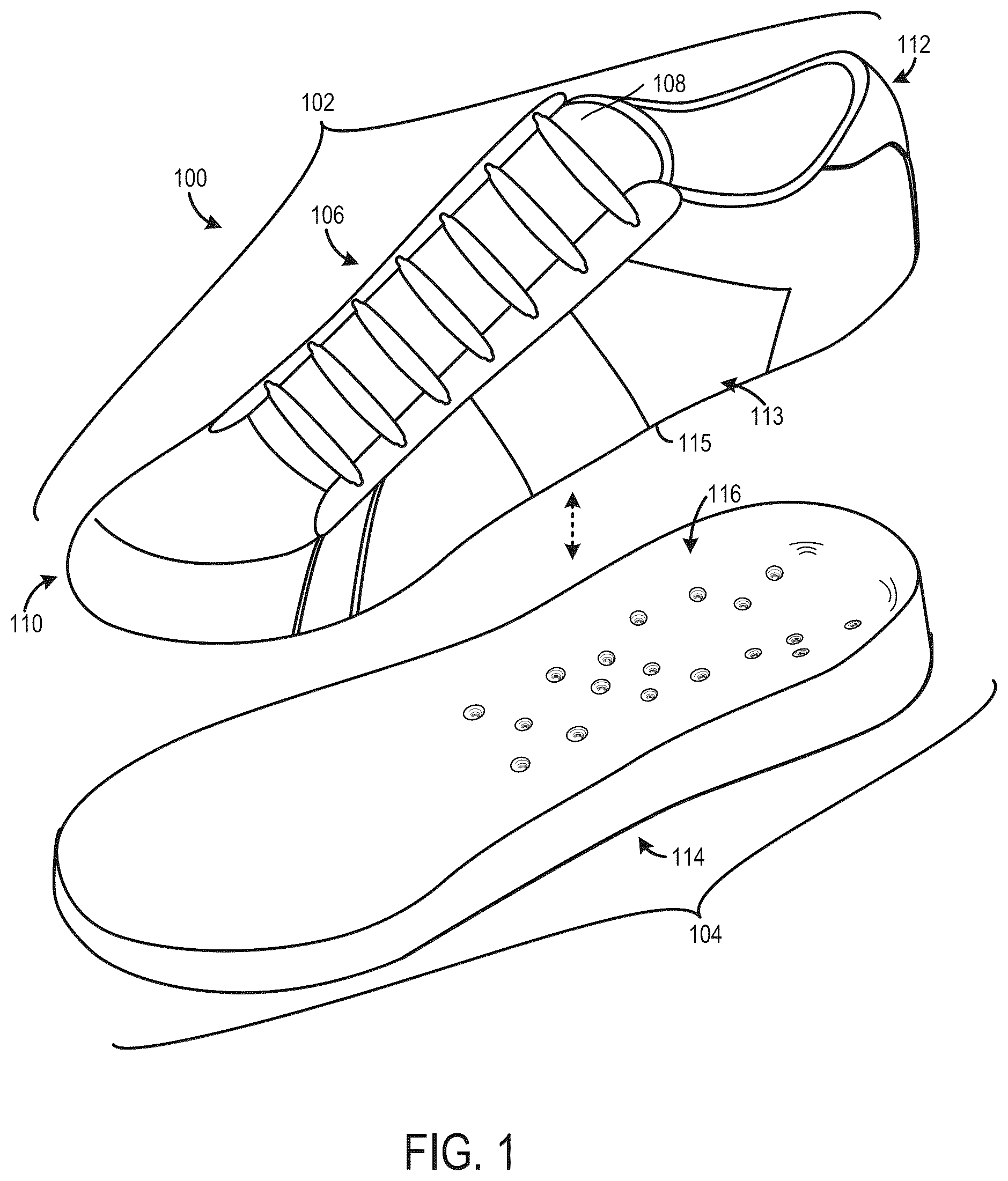 Patent US12552078 — System and methods for forming a sole structure — Figure 1