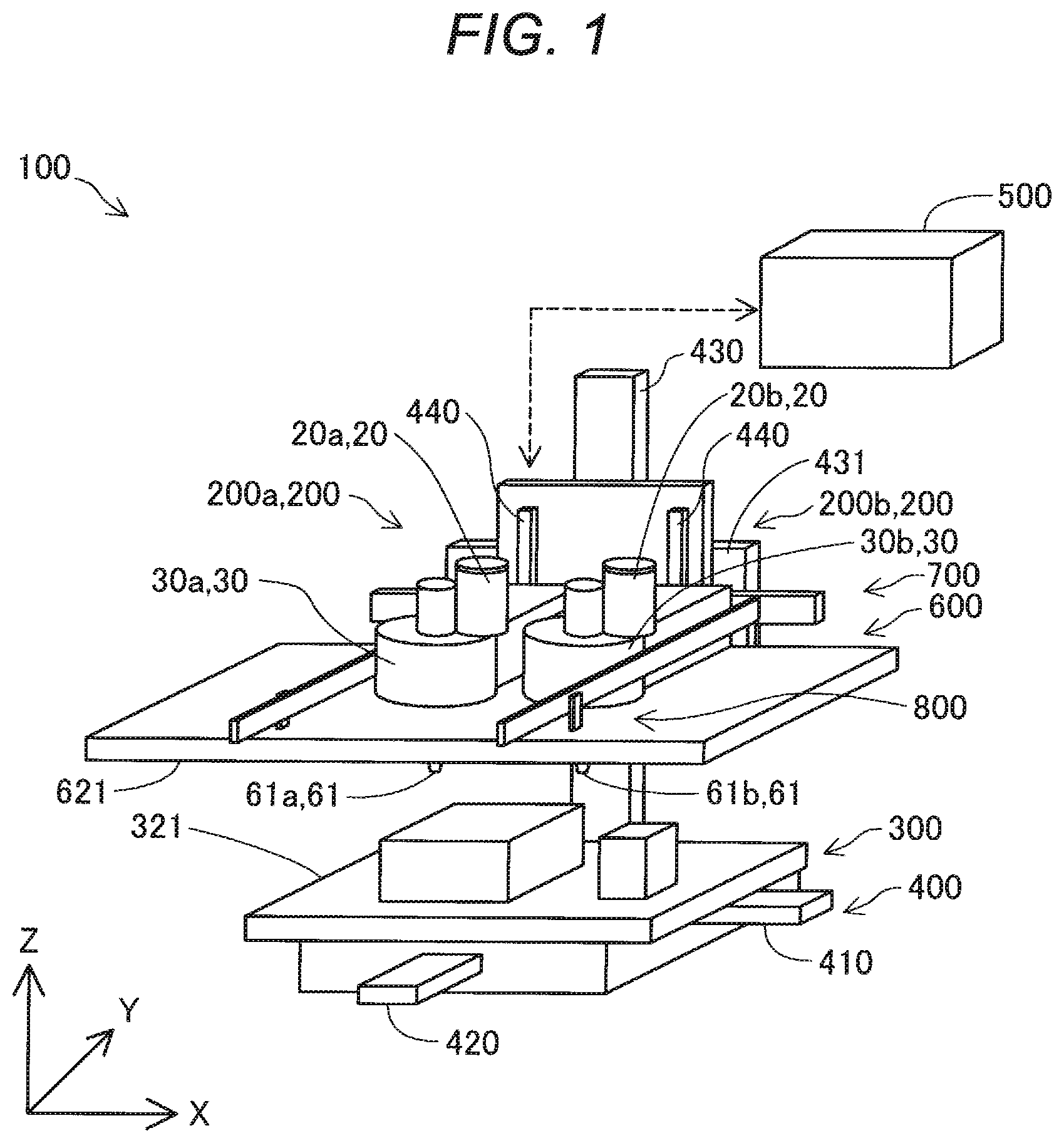 Patent US12552101 — Three-dimensional shaping device and method of manufacturing three-dimensional shaped object — Figure 1