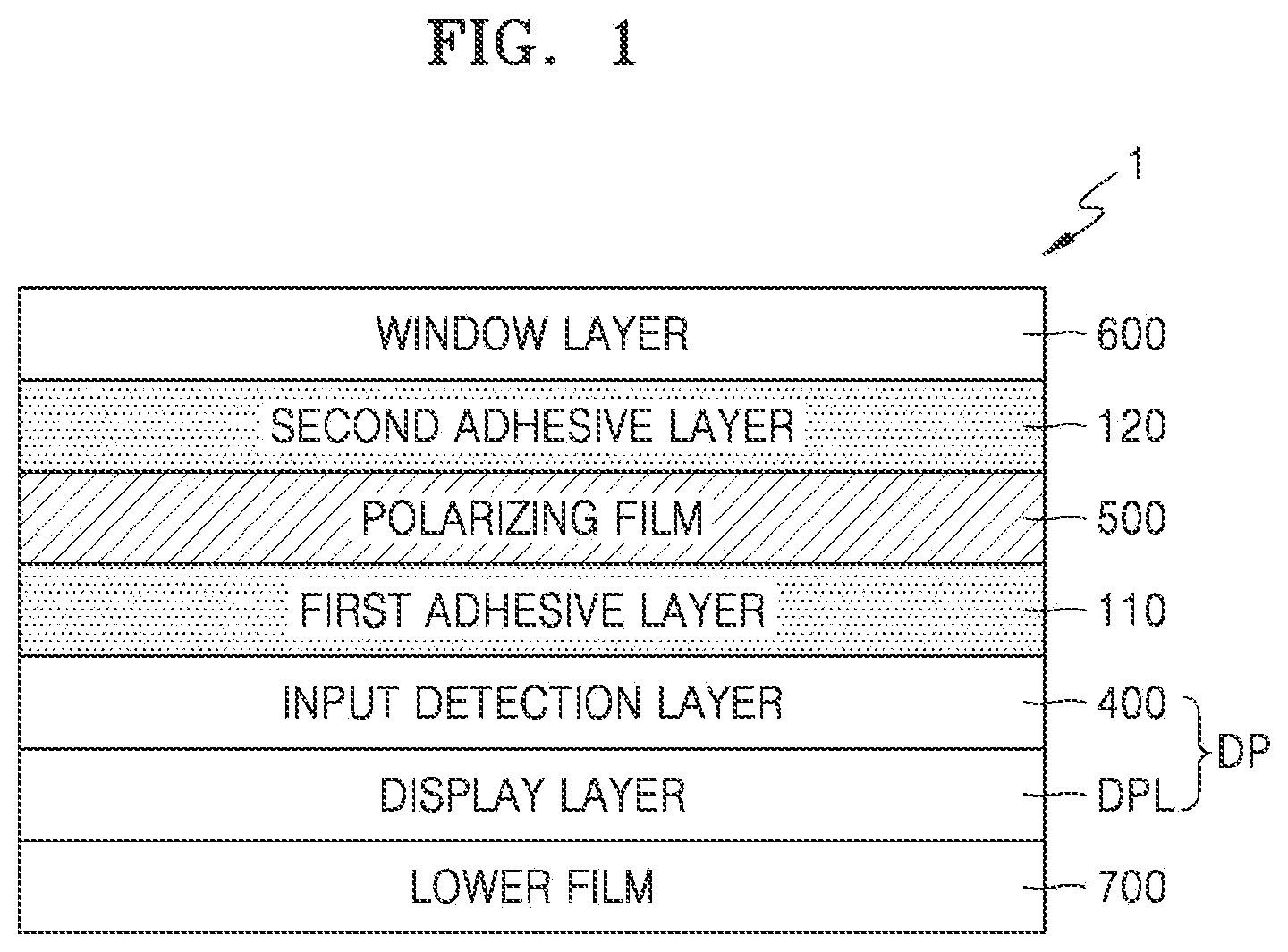 Patent US12552117 Figure 1 – Polarizing film, method of manufacturing polarizing film, and display apparatus including polarizing film manufactured using the same
